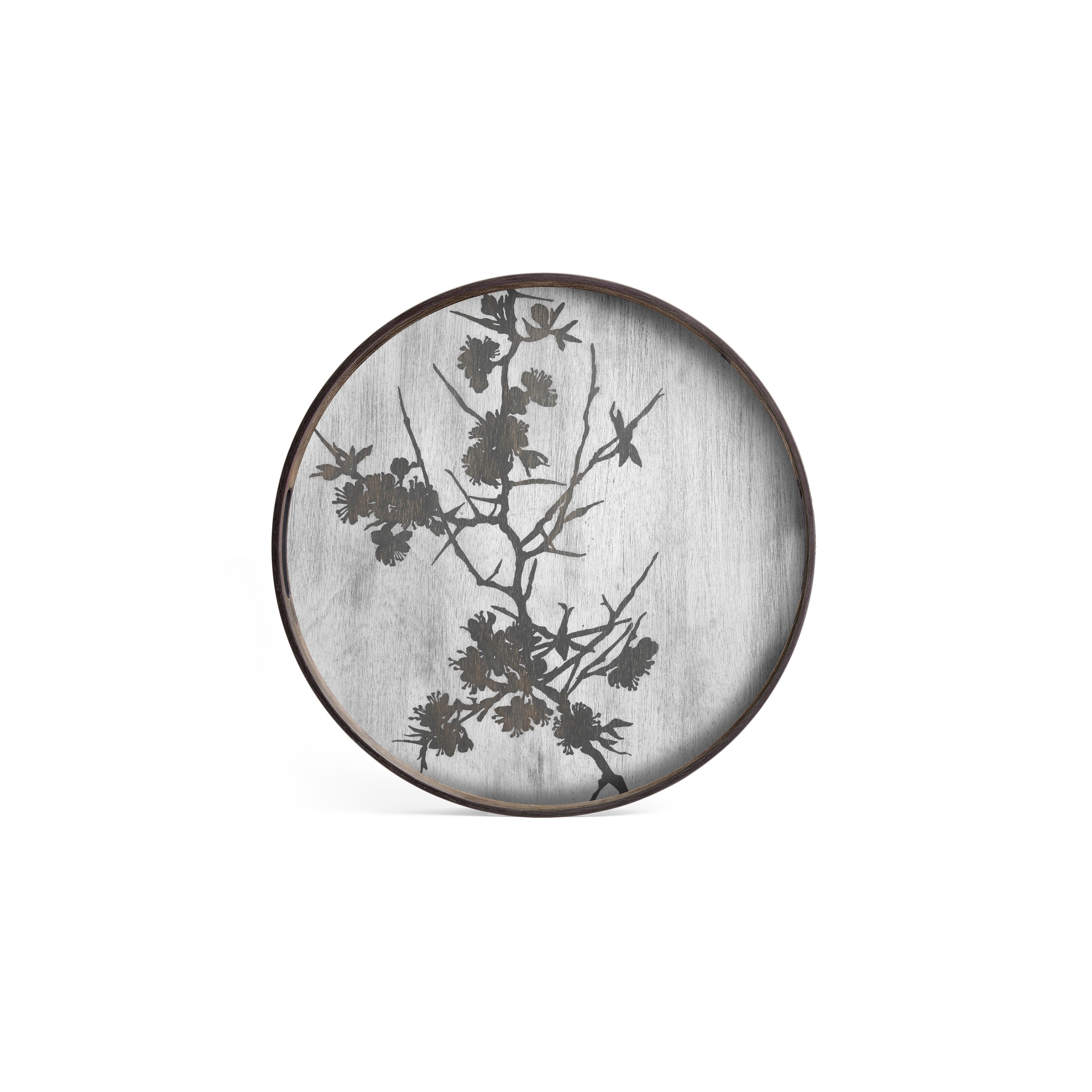 Classic tray collection | Blossom wooden tray - round - S
