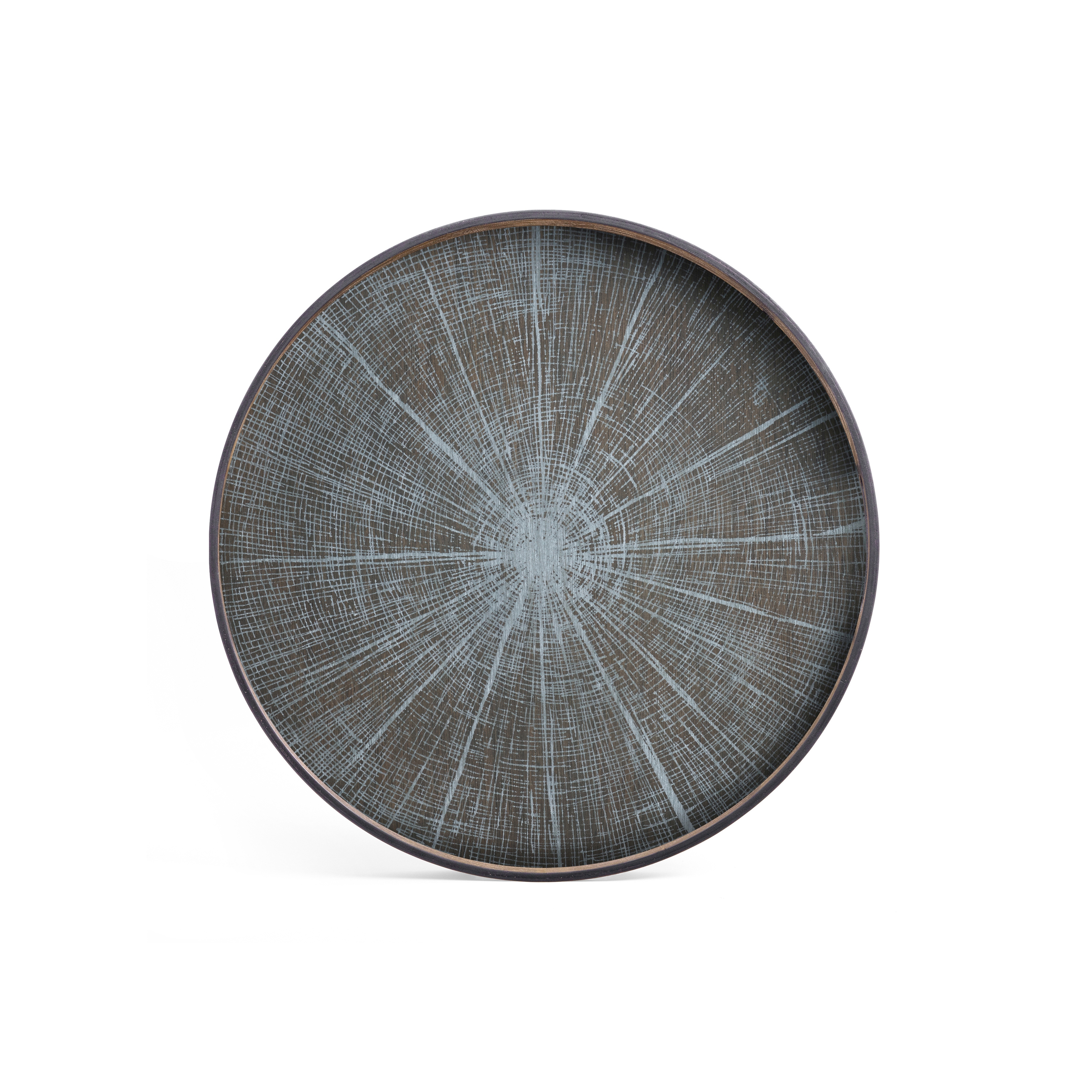 Classic tray collection | White Slice wooden tray - round - XL