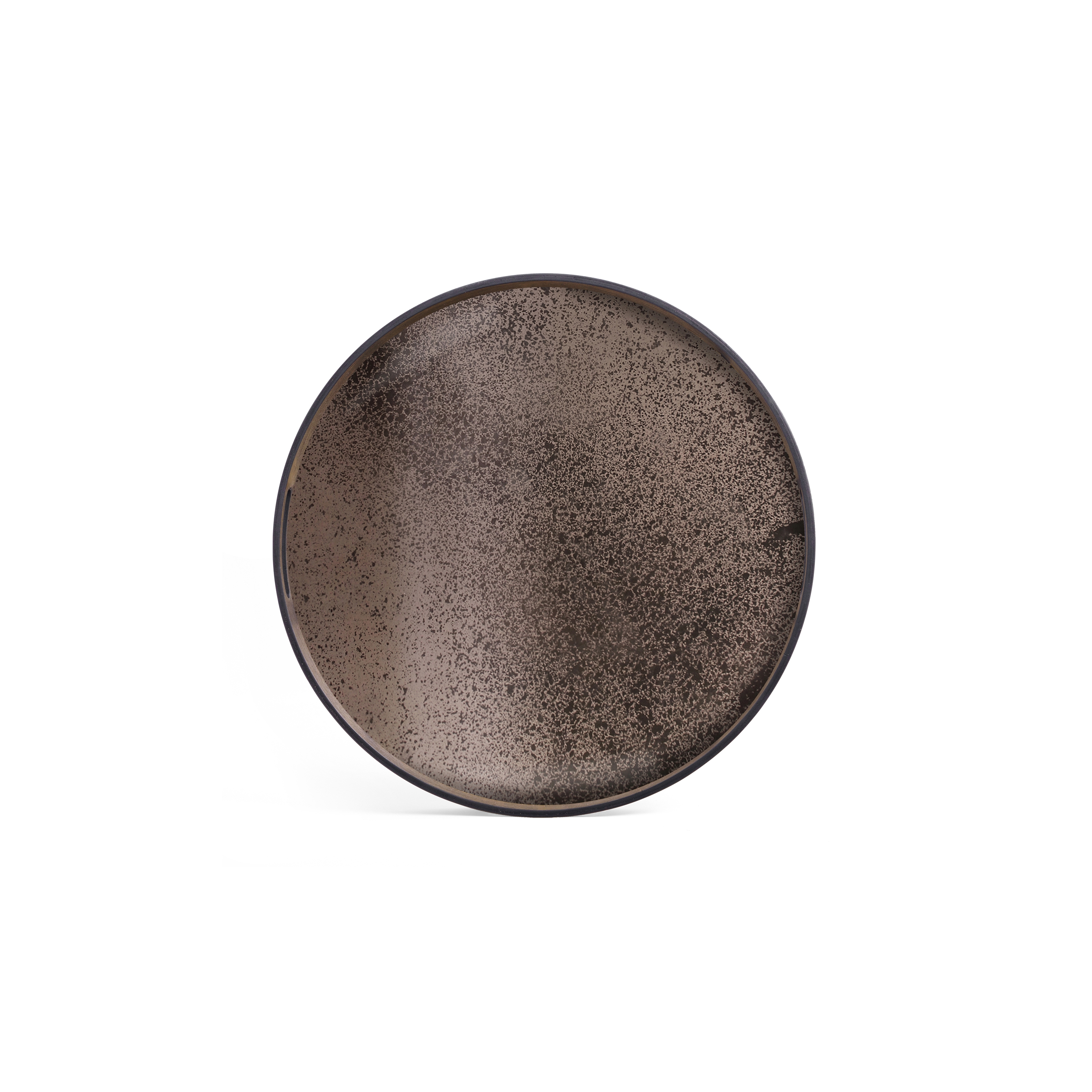 Classic tray collection | Bronze mirror tray - round - S
