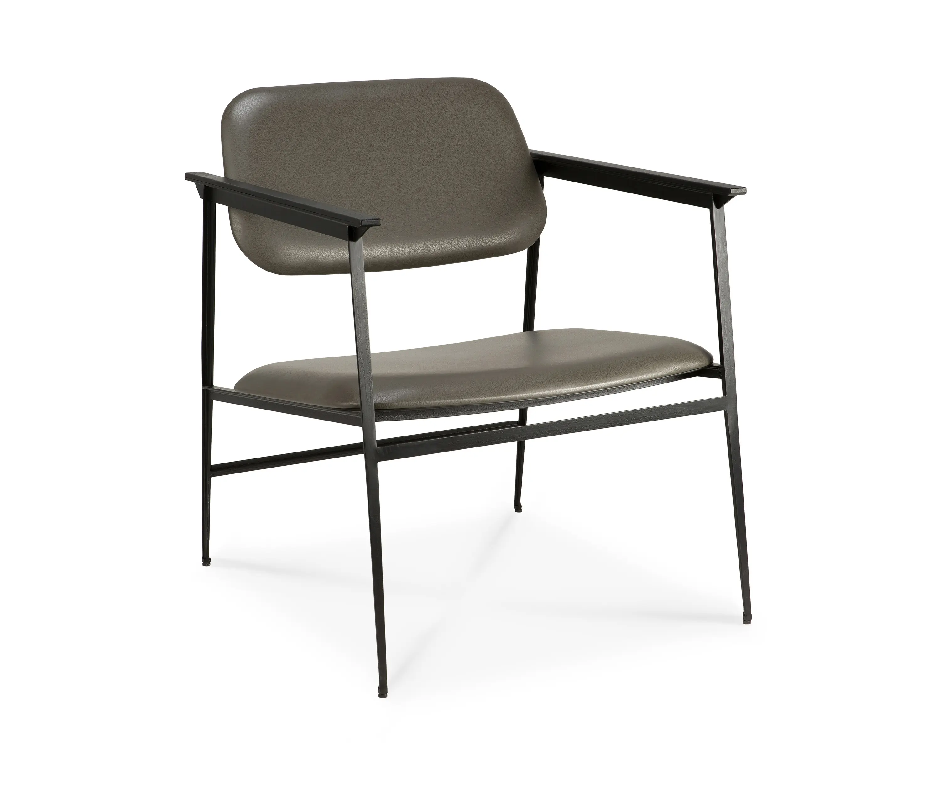 Ethnicraft - DC | Lounge chair - olive green leather