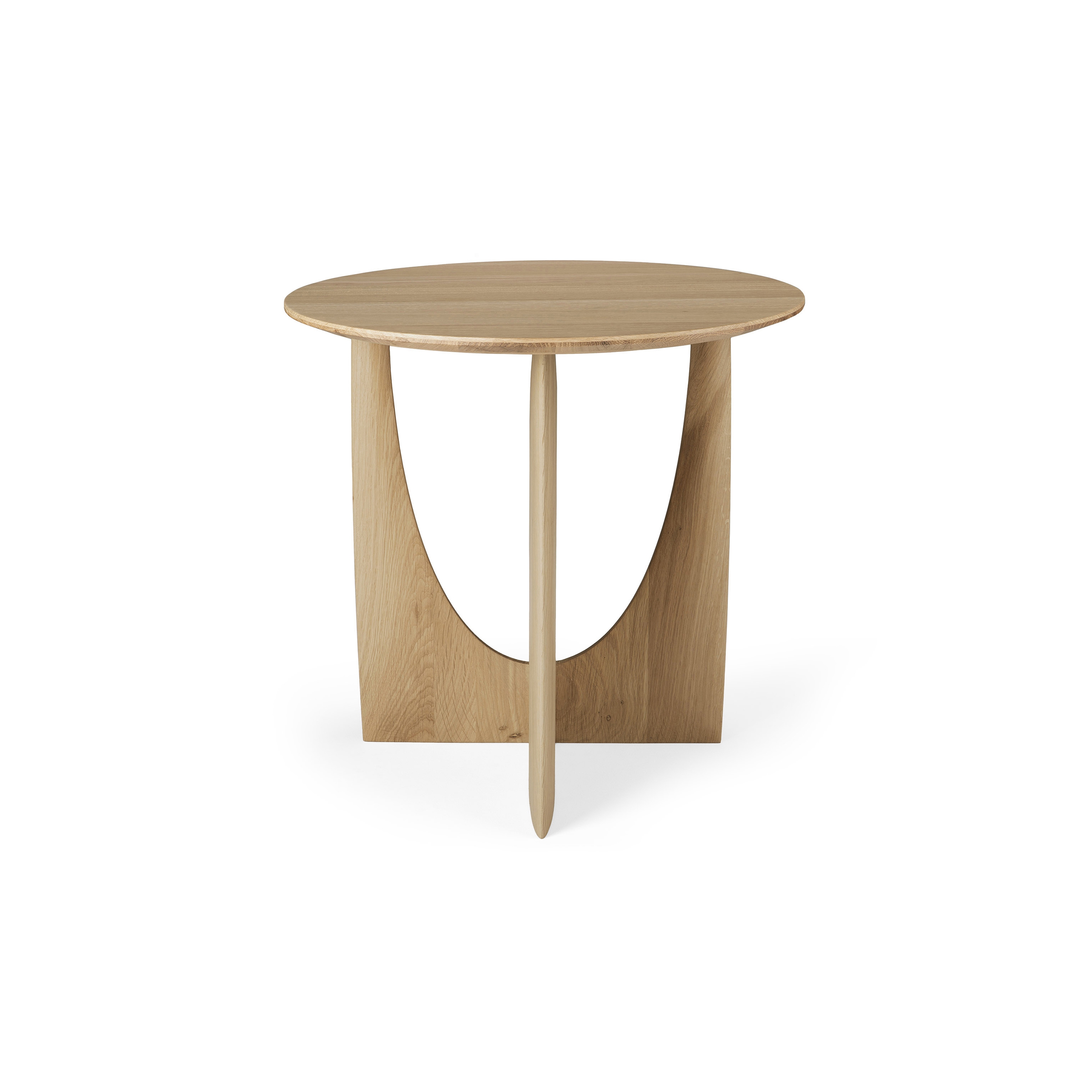Geometric | Oak side table - varnished