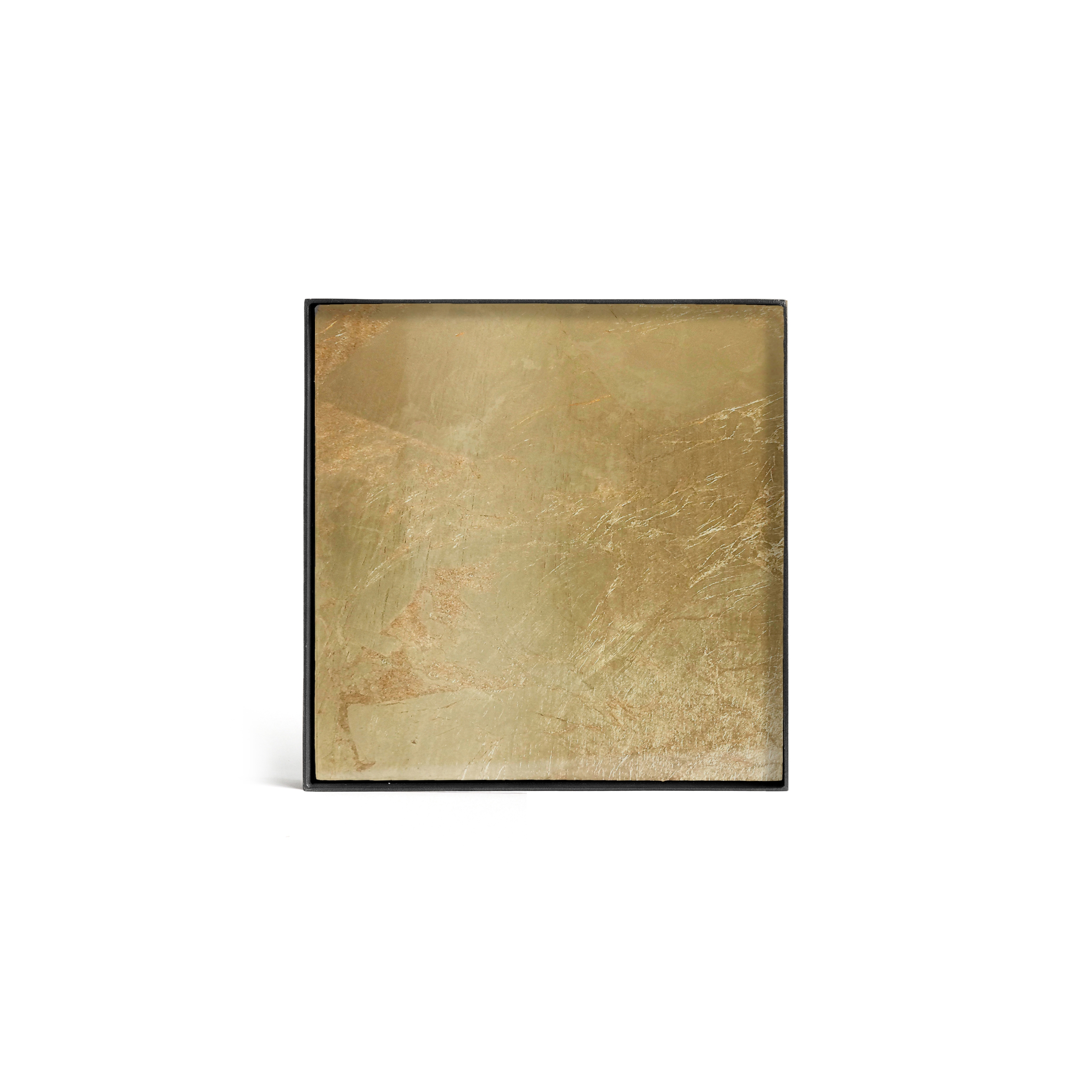 Produkt Gilded Layers tray collection | Gold leaf glass valet tray - metal rim - rectangular - S des Herstellers Ethnicraft anzeigen