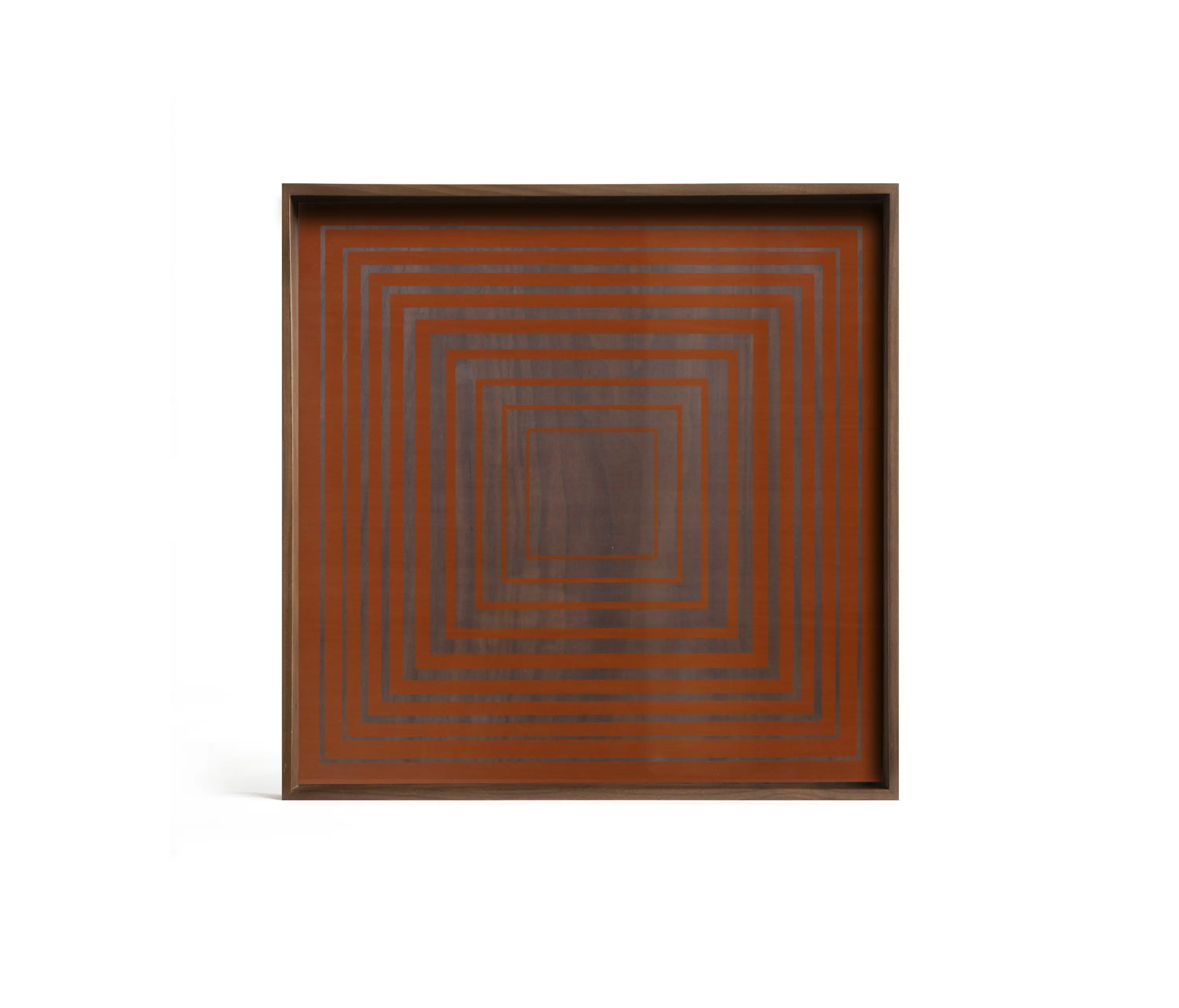 Ethnicraft - Linear Flow tray collection | Pumpkin Square glass tray - square - L