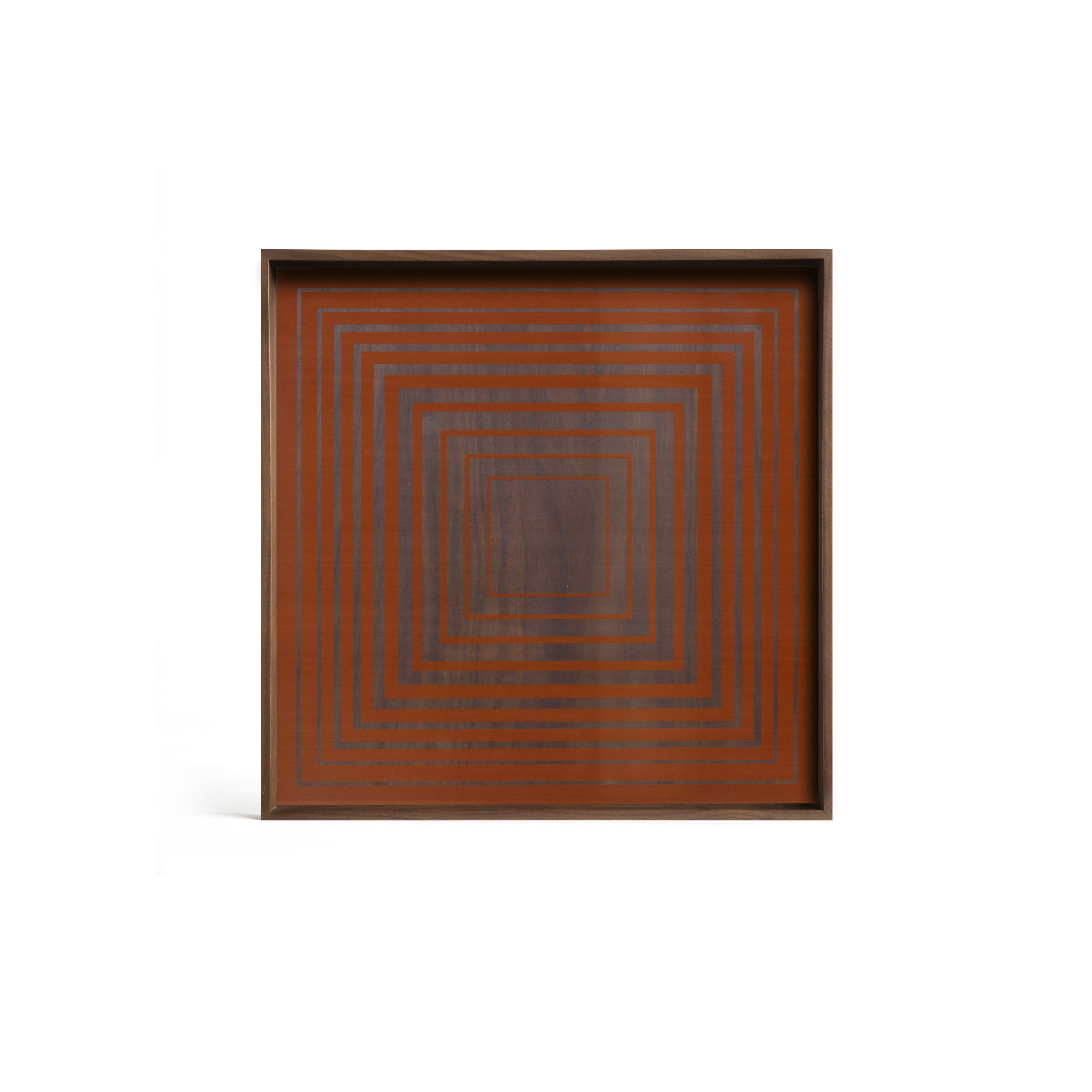 Linear Flow tray collection | Pumpkin Square glass tray - square - L
