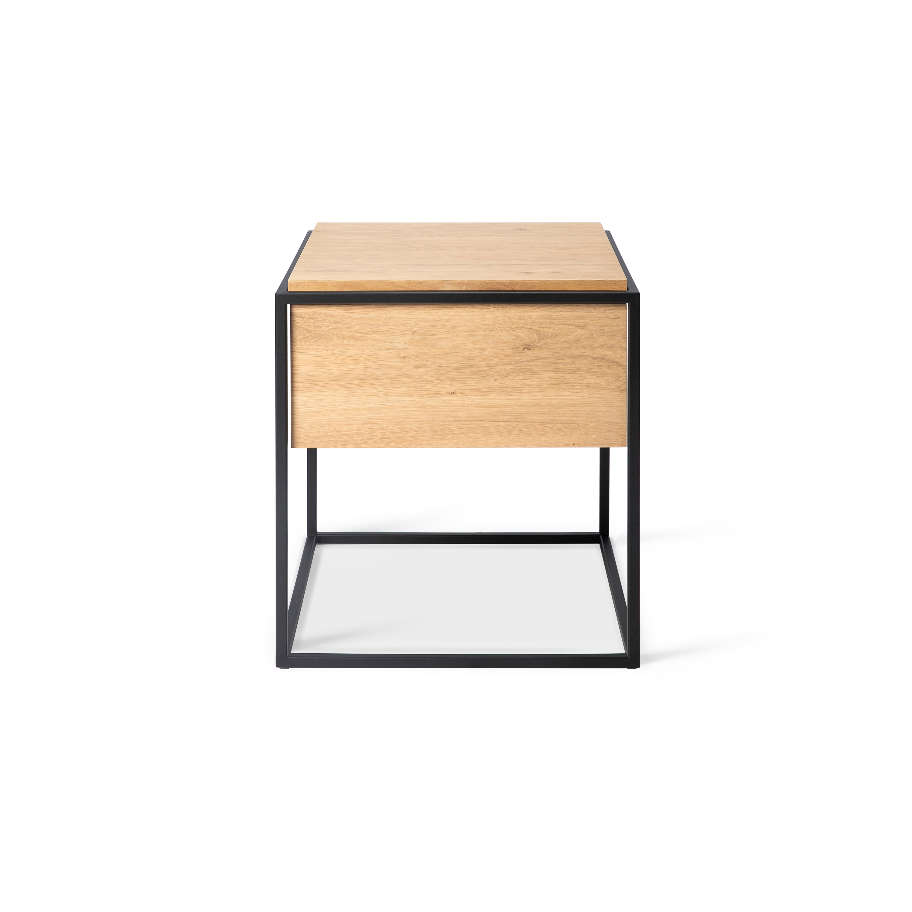 Mostra il prodotto Monolit | Oak bedside table - 1 drawer - black metal del produttore Ethnicraft