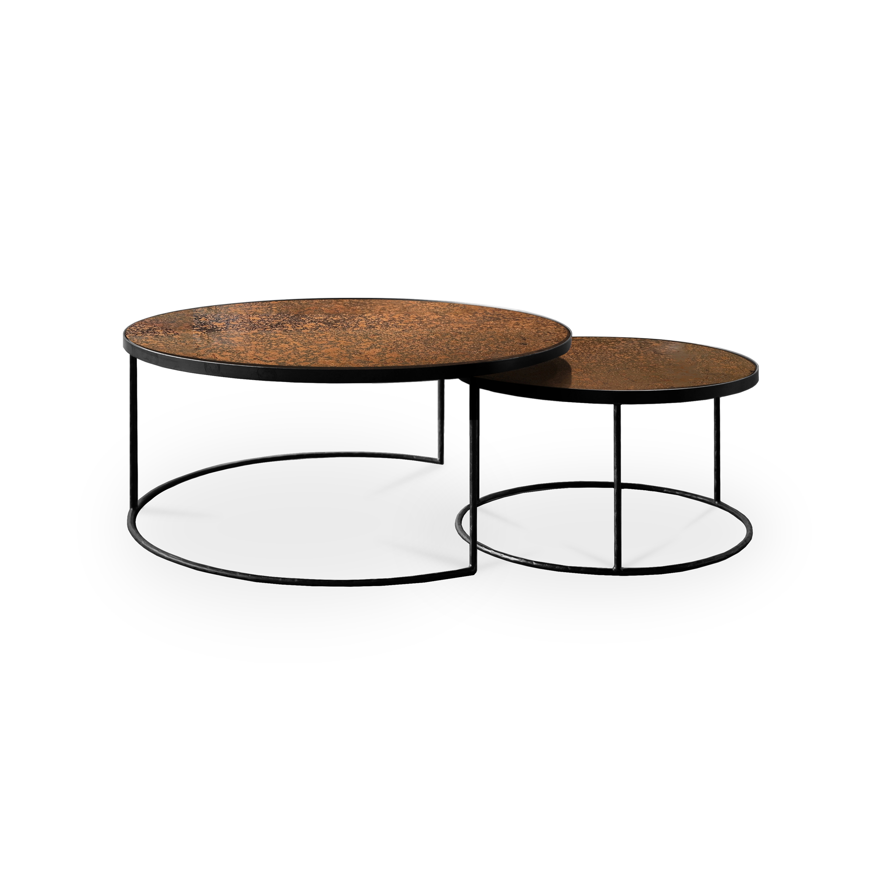 Mostrar el producto Nesting | Bronze Copper coffee table - set of 2 del fabricante Ethnicraft