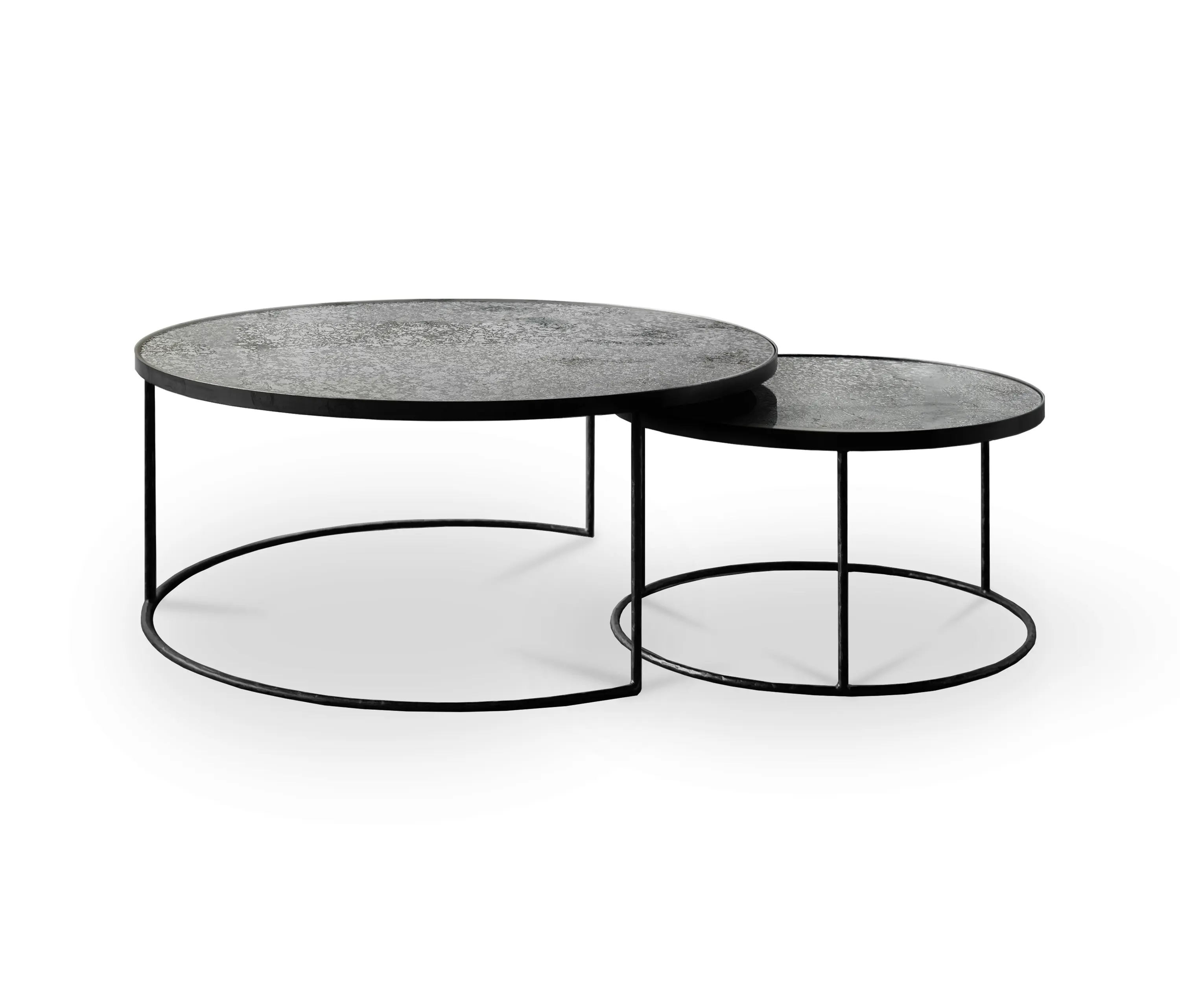 Ethnicraft - Nesting | Clear coffee table - set of 2