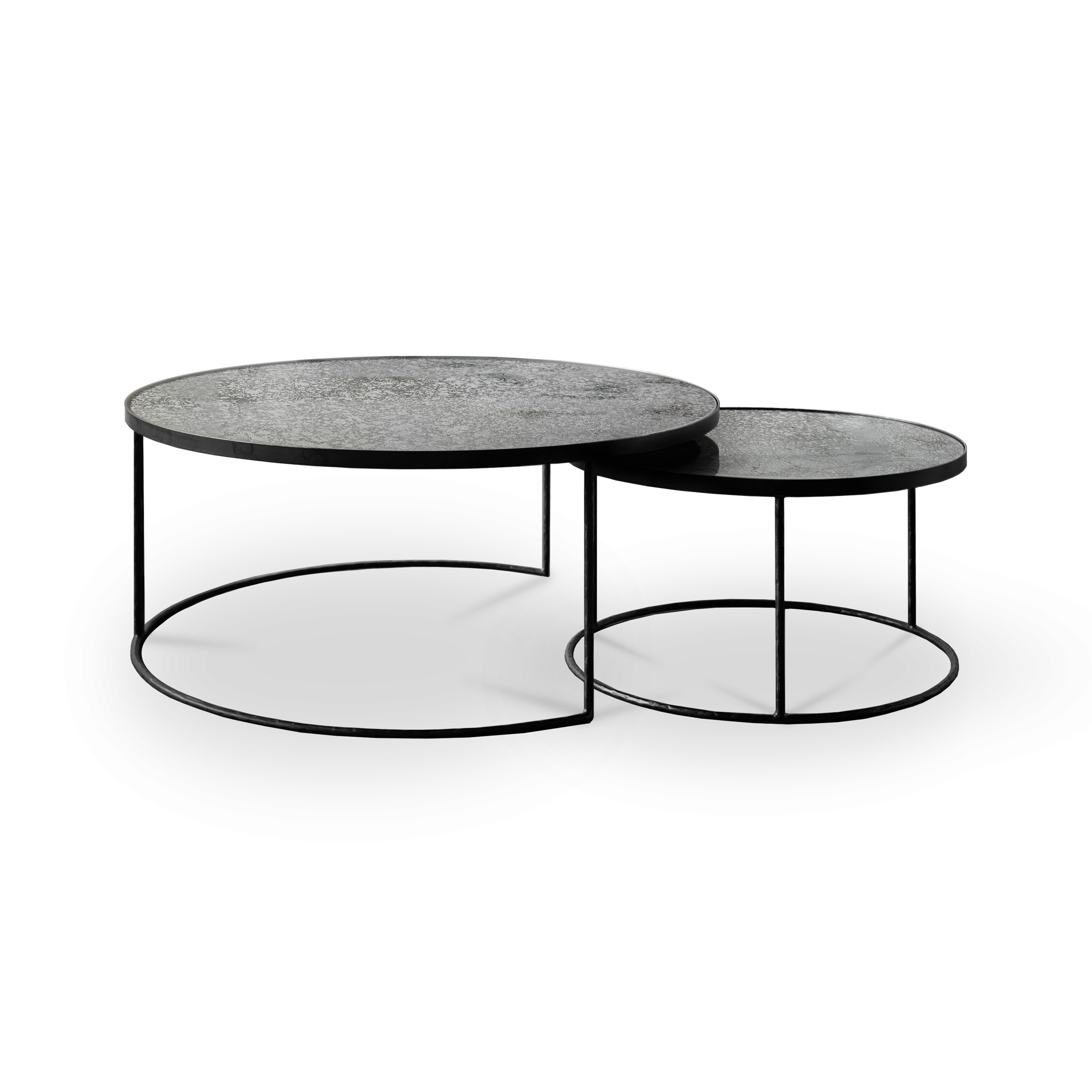 Nesting | Clear coffee table - set of 2