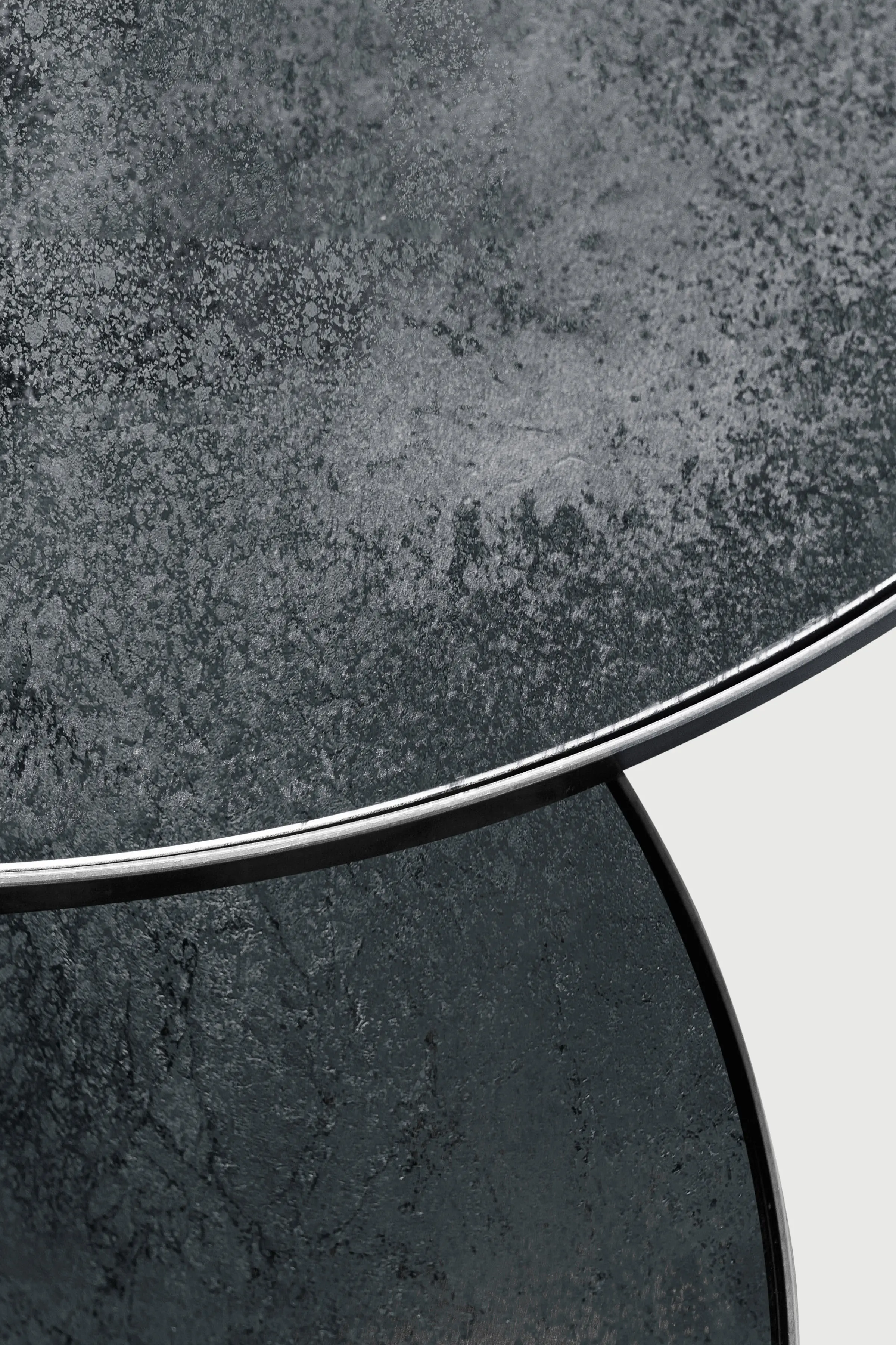 Ethnicraft - Nesting | Charcoal coffee table - set of 2