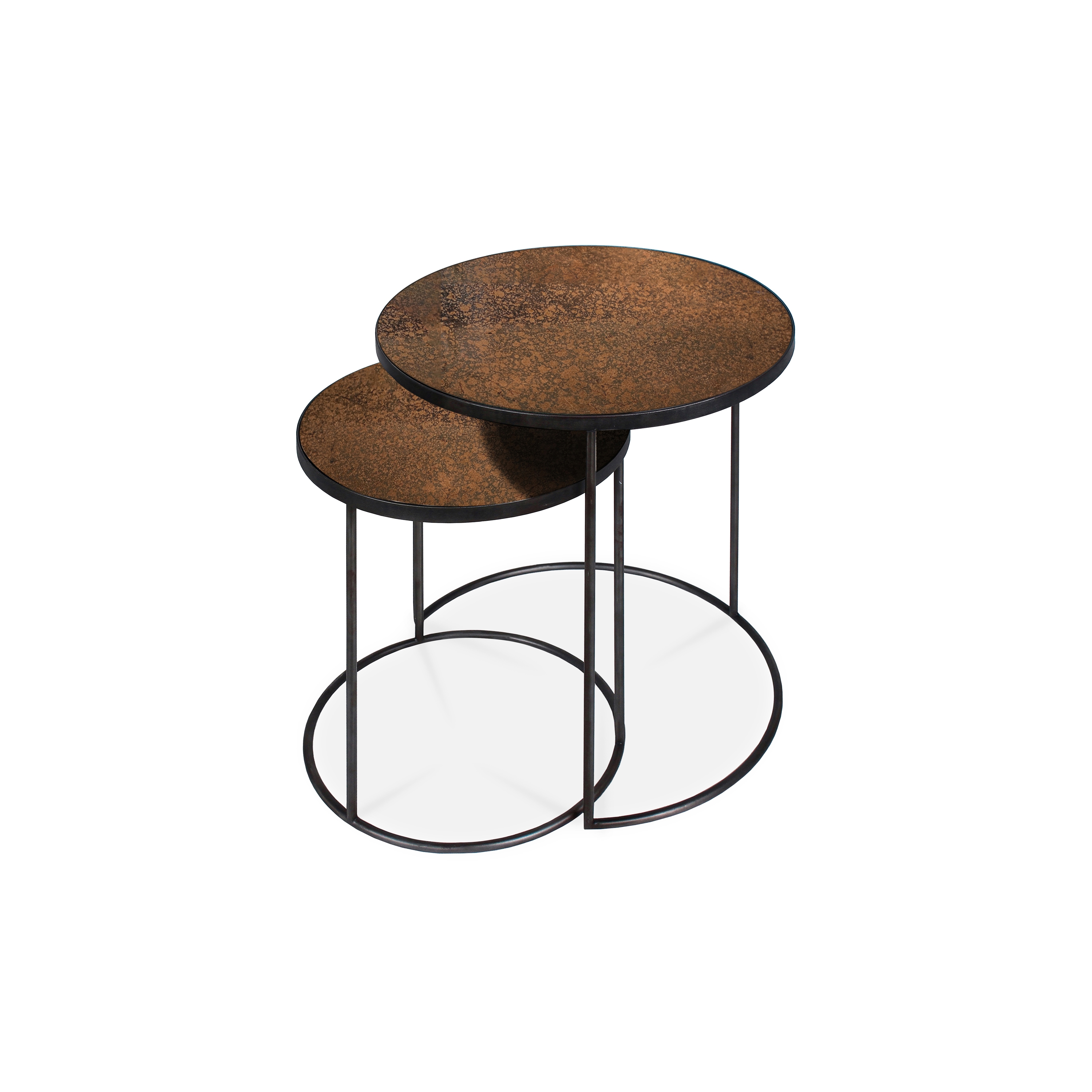 Nesting | Bronze copper side table - set of 2