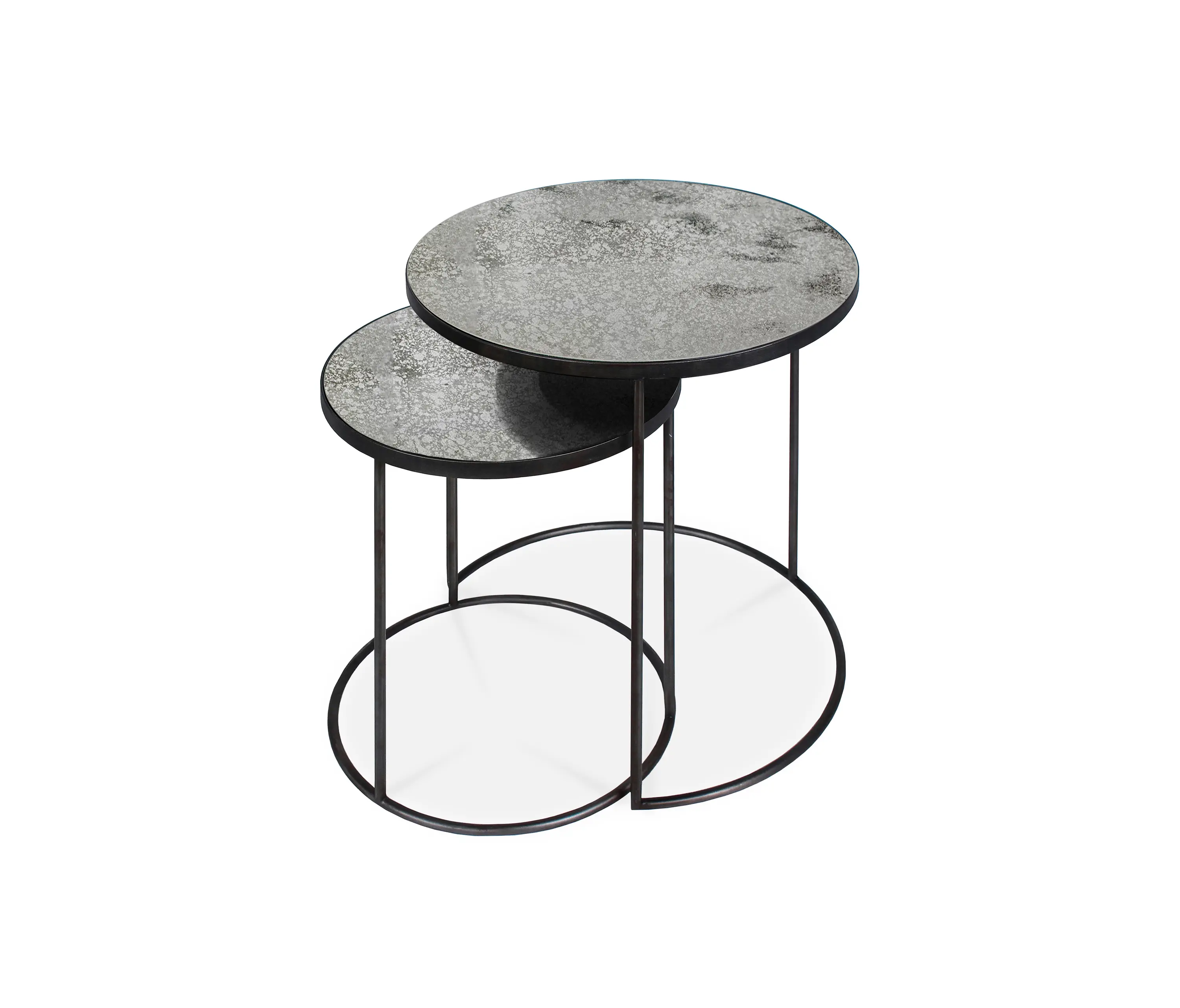 Ethnicraft - Nesting | Clear side table - set of 2