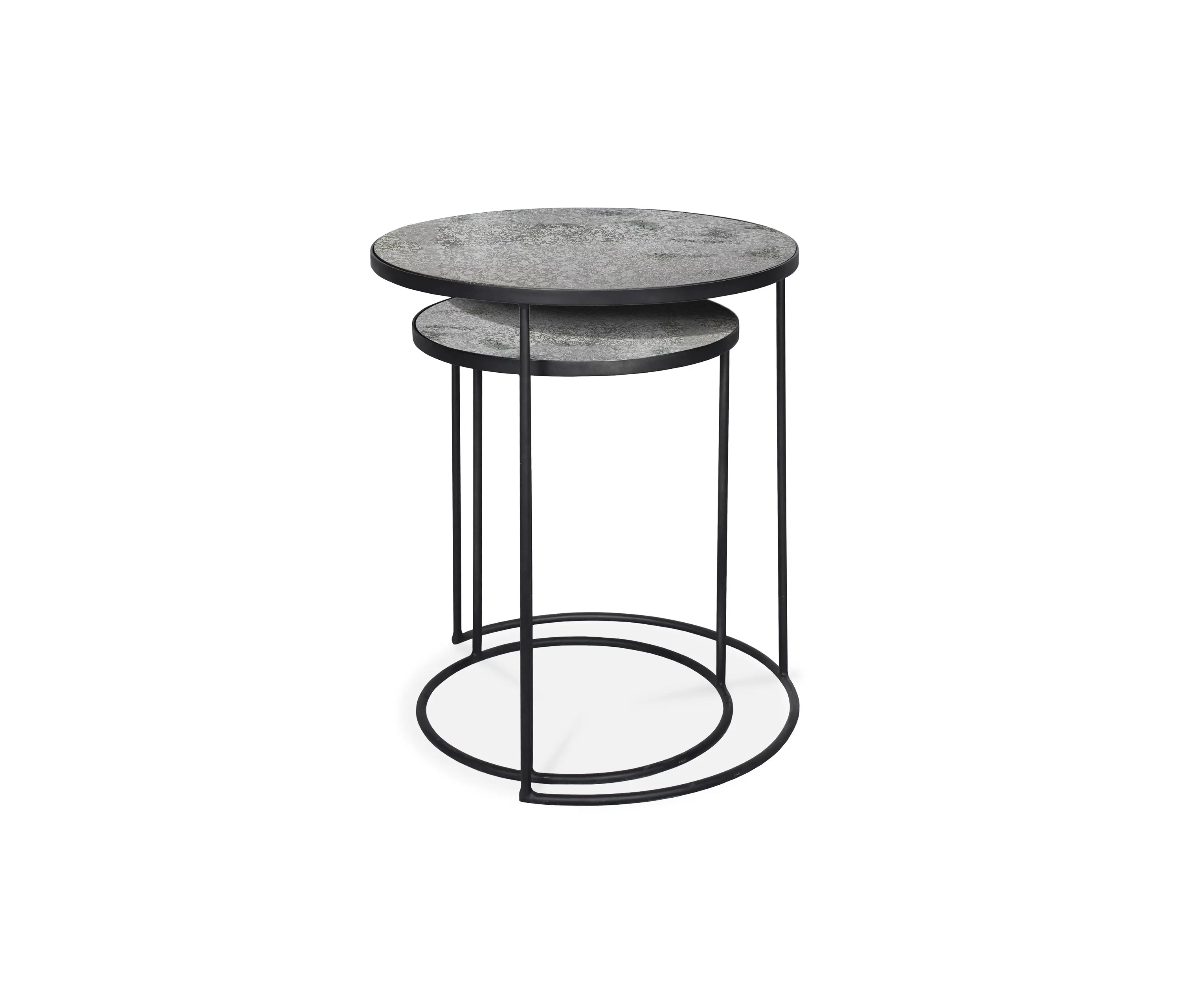 Ethnicraft - Nesting | Clear side table - set of 2