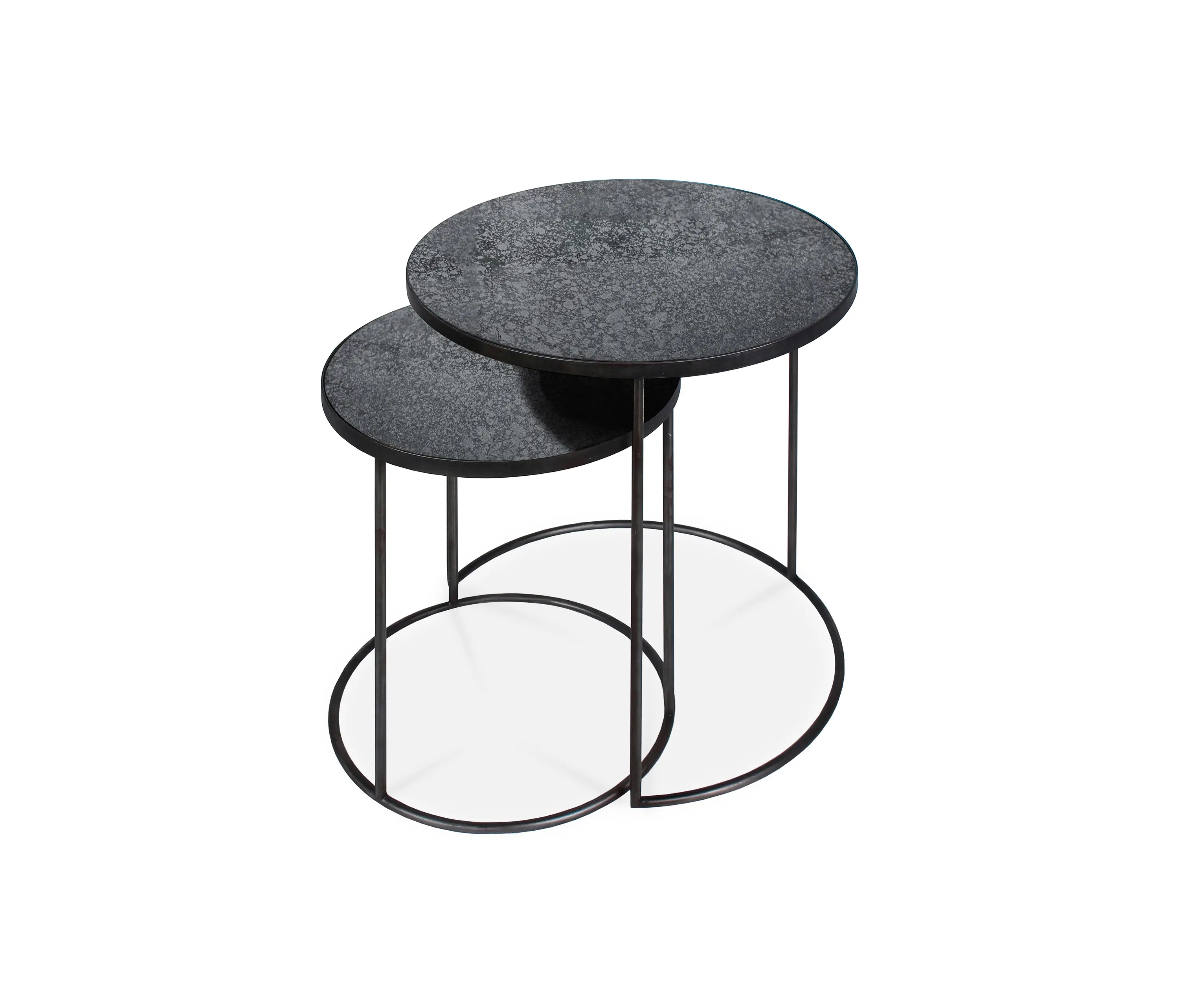 Ethnicraft - Nesting | Charcoal side table - set of 2