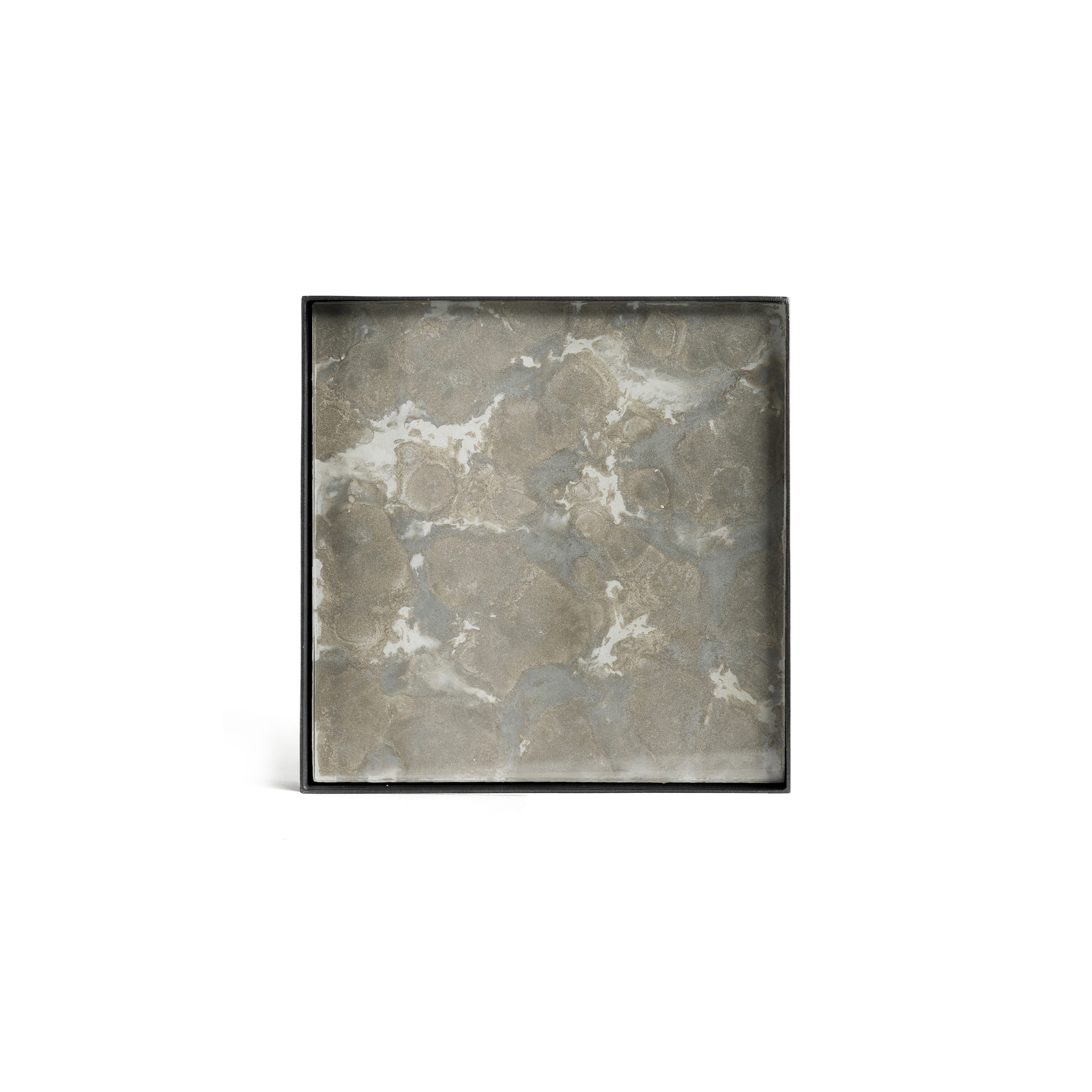 Produkt Organic tray collection | Fossil Organic glass valet tray - metal rim - rectangular - S des Herstellers Ethnicraft anzeigen