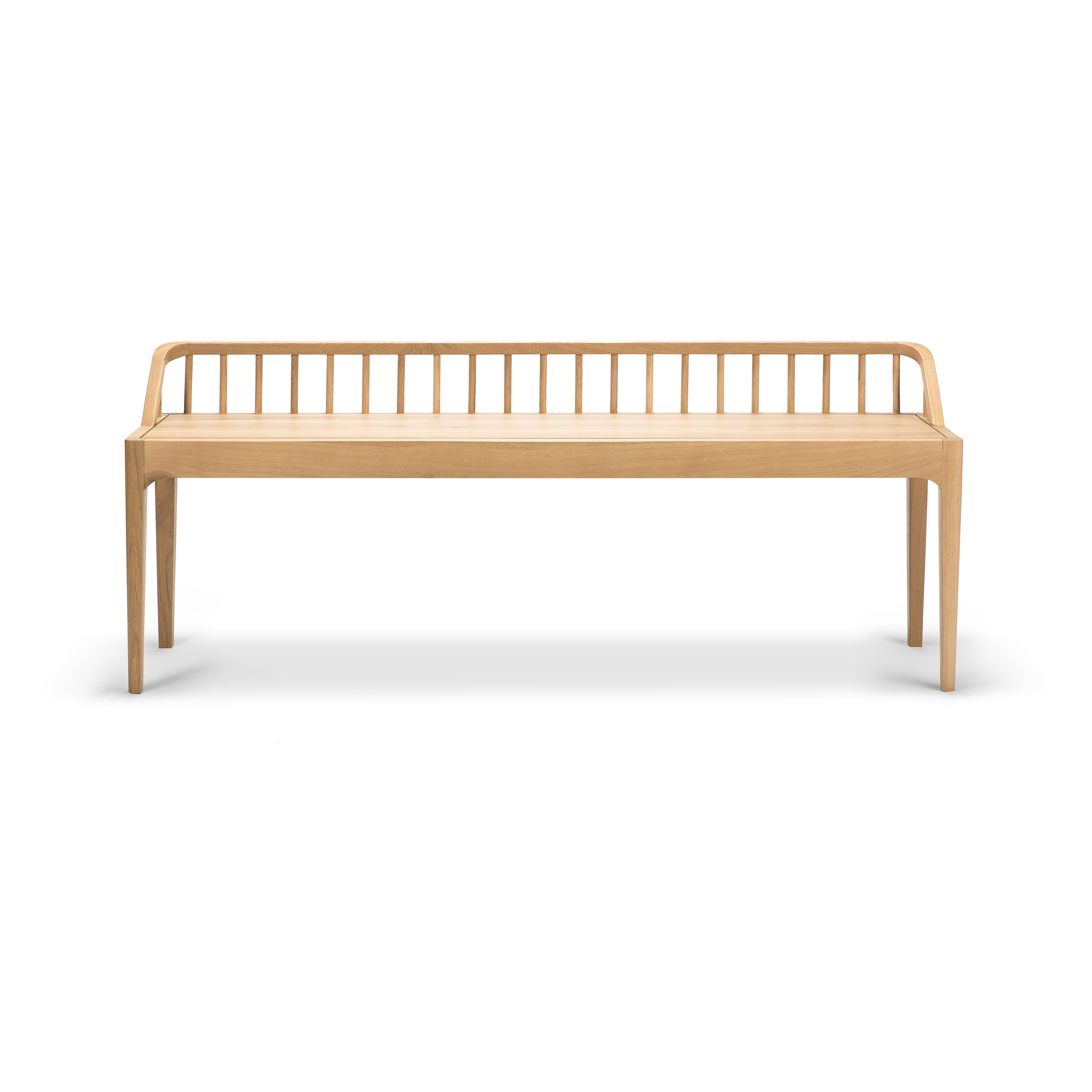 Spindle | Oak bench  - varnished