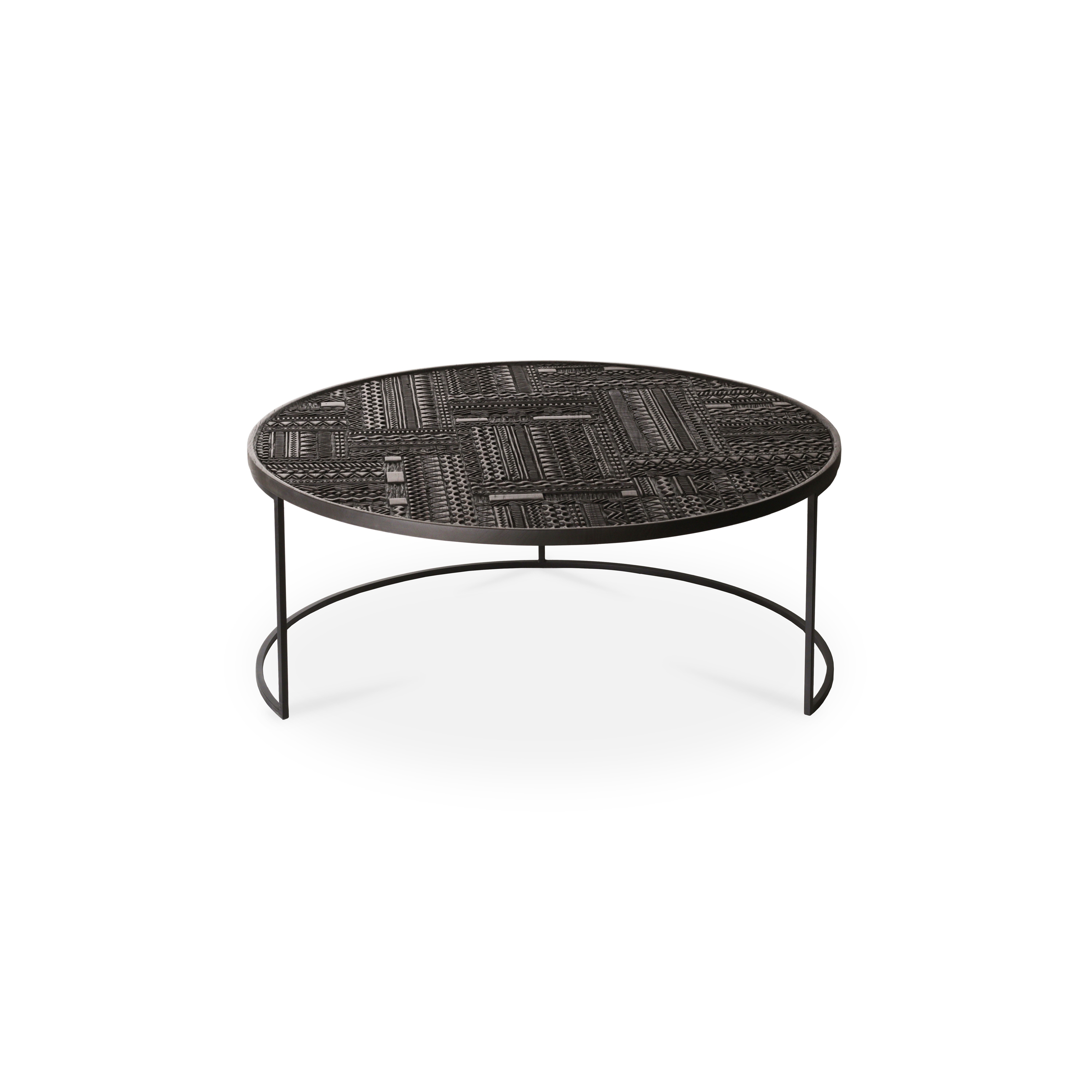 Mostra il prodotto Tabwa | Teak round nesting black coffee table - set of 3 - varnished del produttore Ethnicraft
