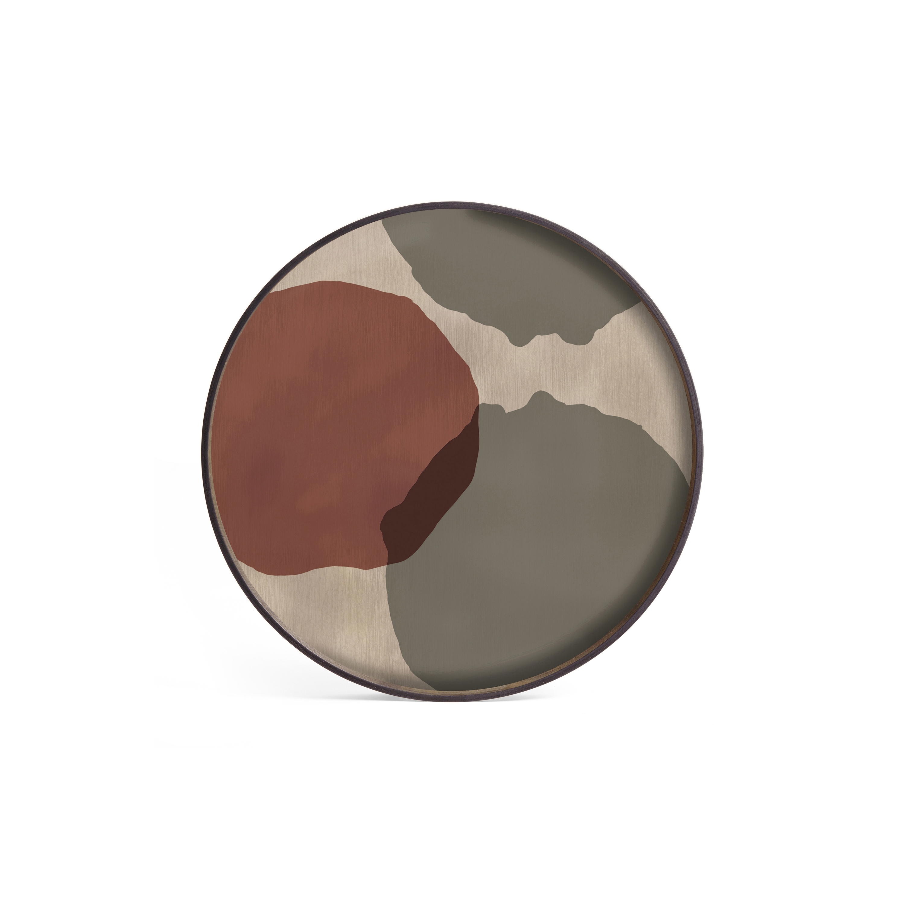 Produkt Translucent Silhouettes tray collection | Overlapping Dots glass tray - round - L des Herstellers Ethnicraft anzeigen