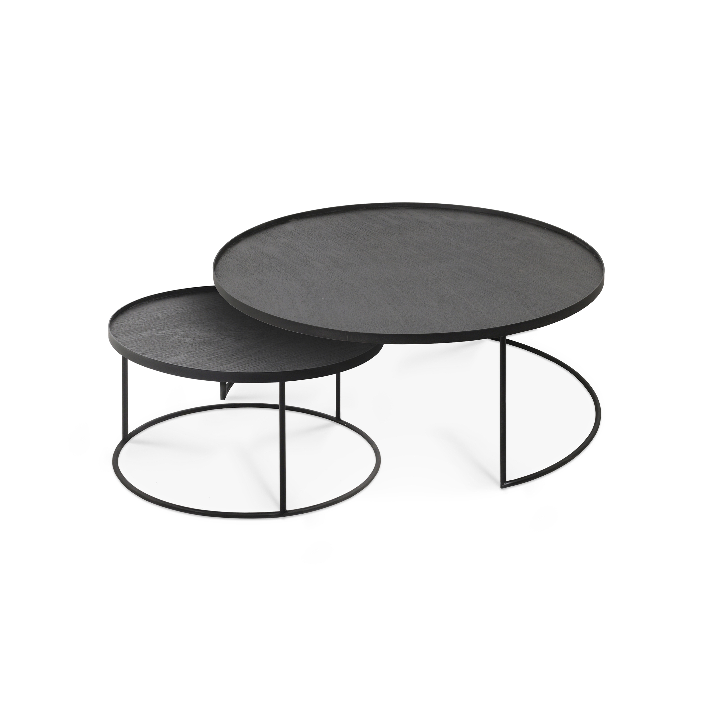Produkt Tray tables | Round tray coffee table set - L/XL (trays not included) des Herstellers Ethnicraft anzeigen