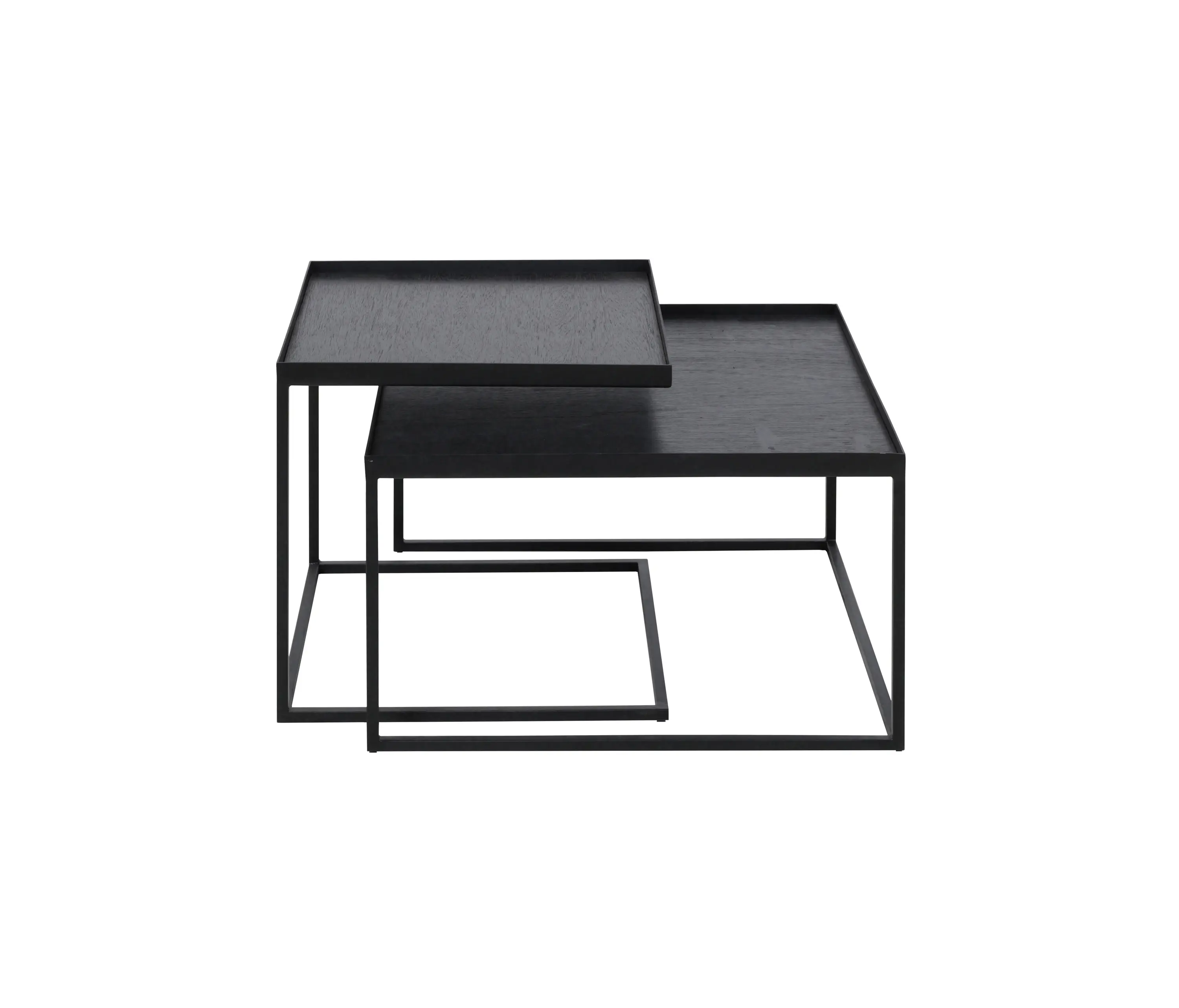 Ethnicraft - Tray tables | Square tray coffee table set - S/L (trays not included)