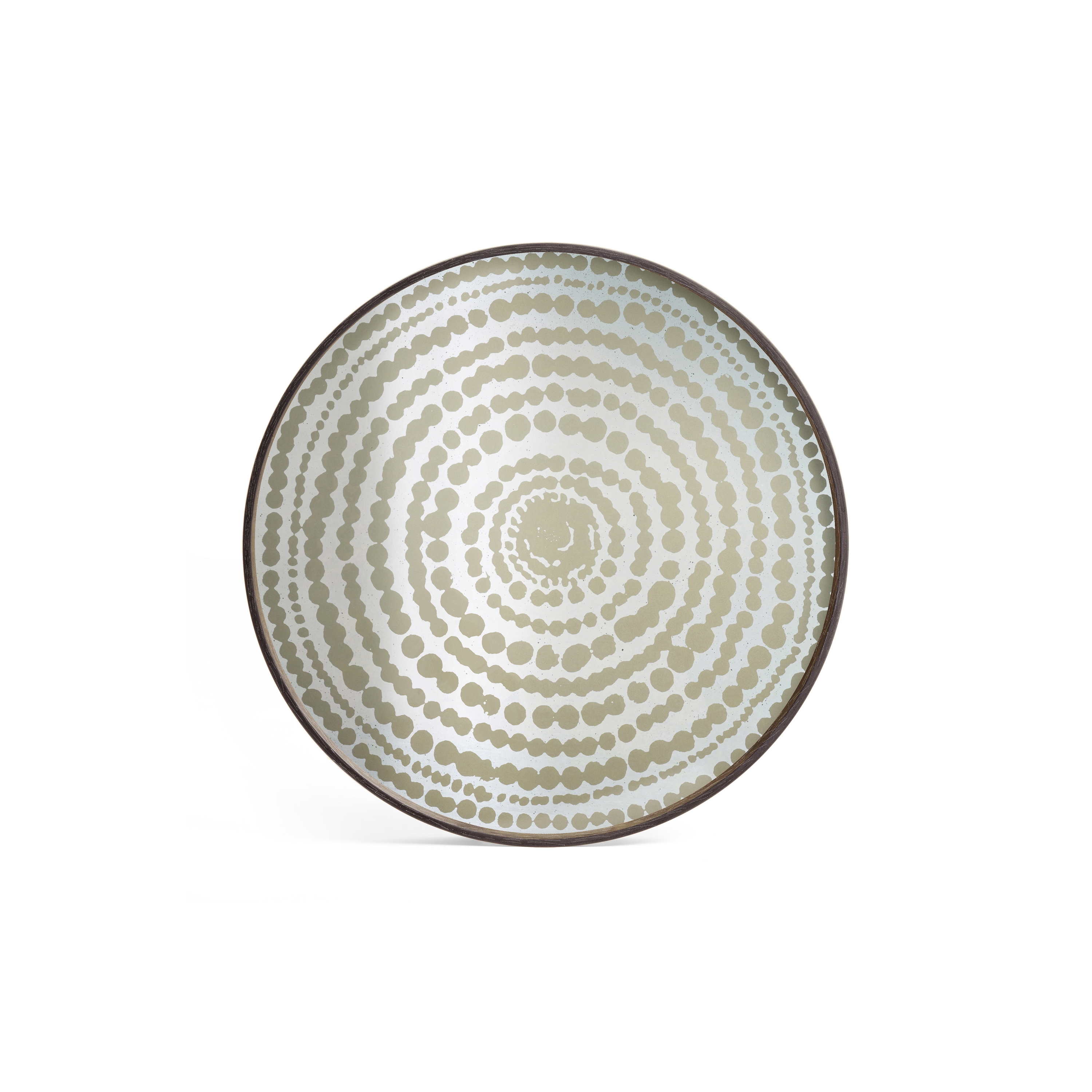 Produkt Tribal Quest tray collection | Gold Beads mirror tray - round - L des Herstellers Ethnicraft anzeigen
