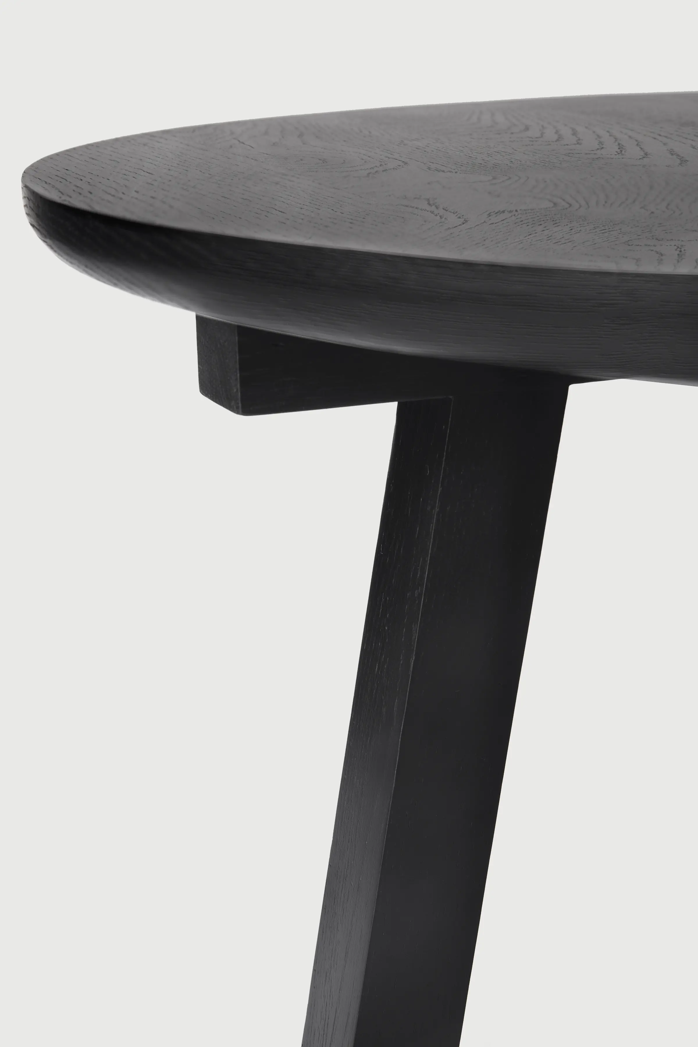 Ethnicraft - Tripod | Oak black side table - varnished