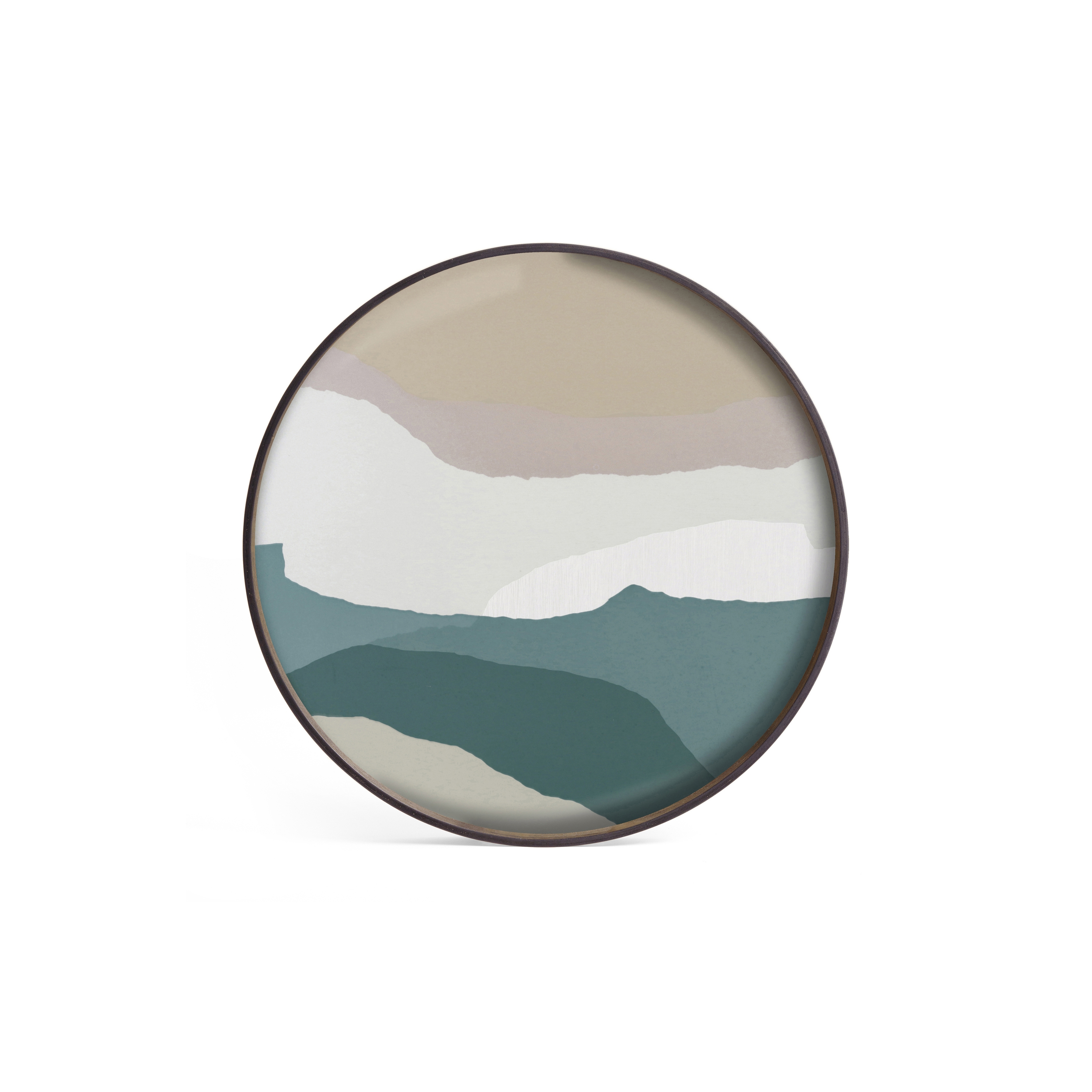 Produkt Wabi Sabi tray collection | Slate Wabi Sabi glass tray - round - L des Herstellers Ethnicraft anzeigen
