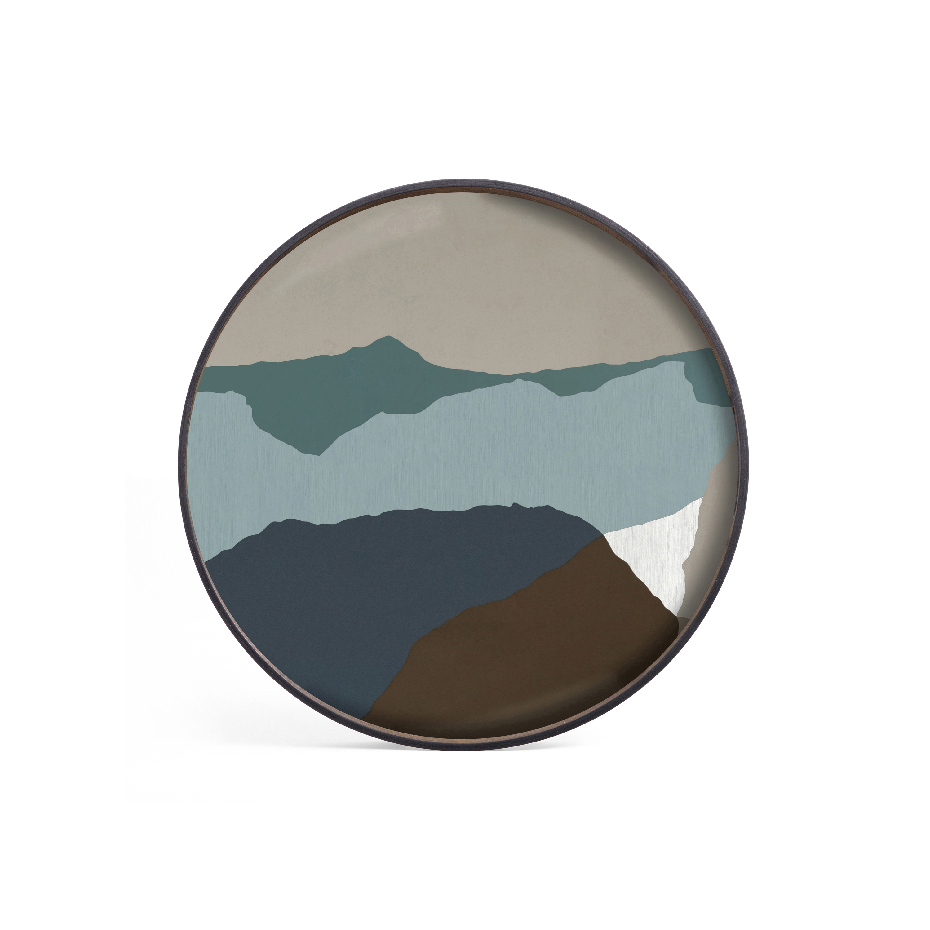 Produkt Wabi Sabi tray collection | Graphite Wabi Sabi glass tray - round - XL des Herstellers Ethnicraft anzeigen