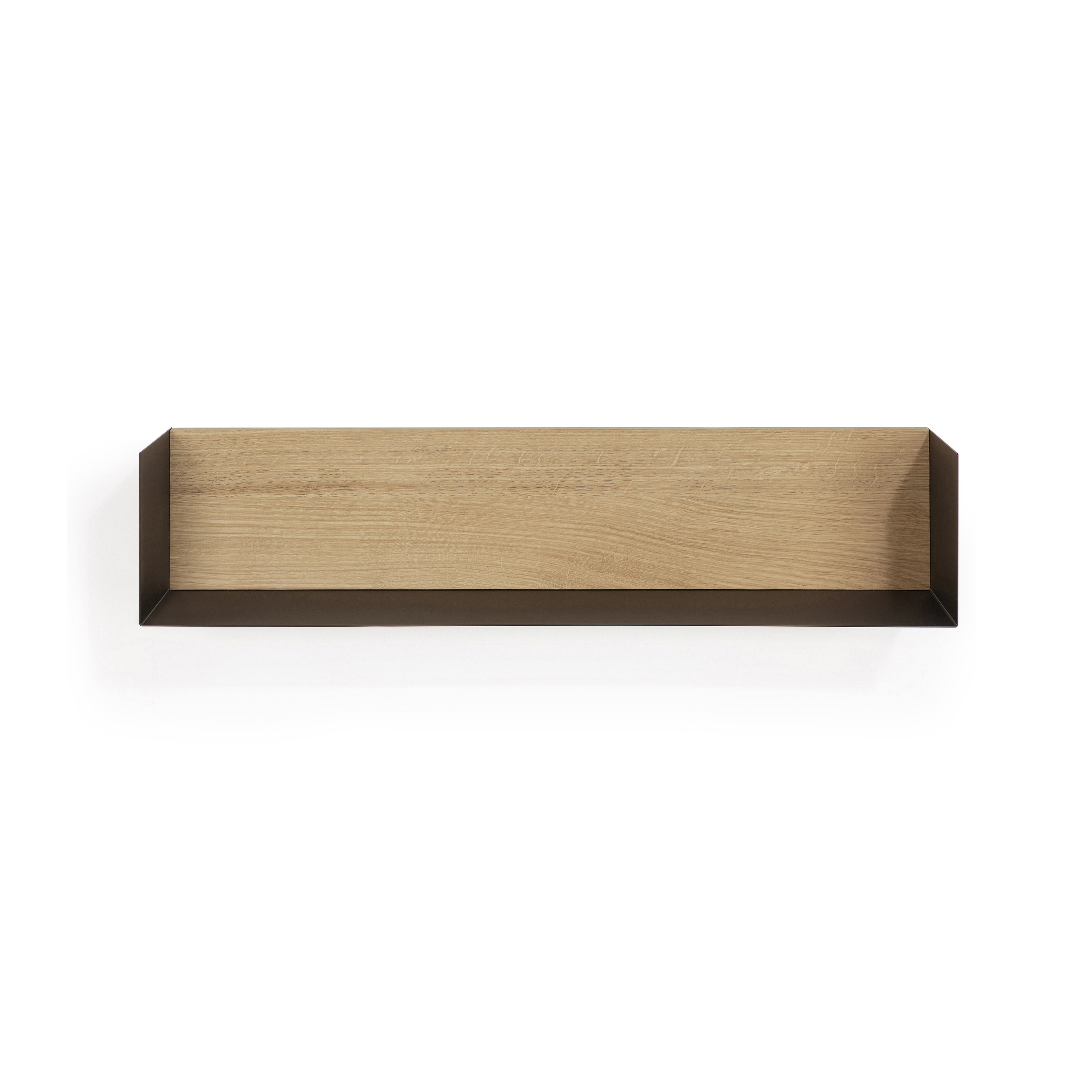 Display product Wall decor | Oak U shelf - L - black from manufacturer Ethnicraft