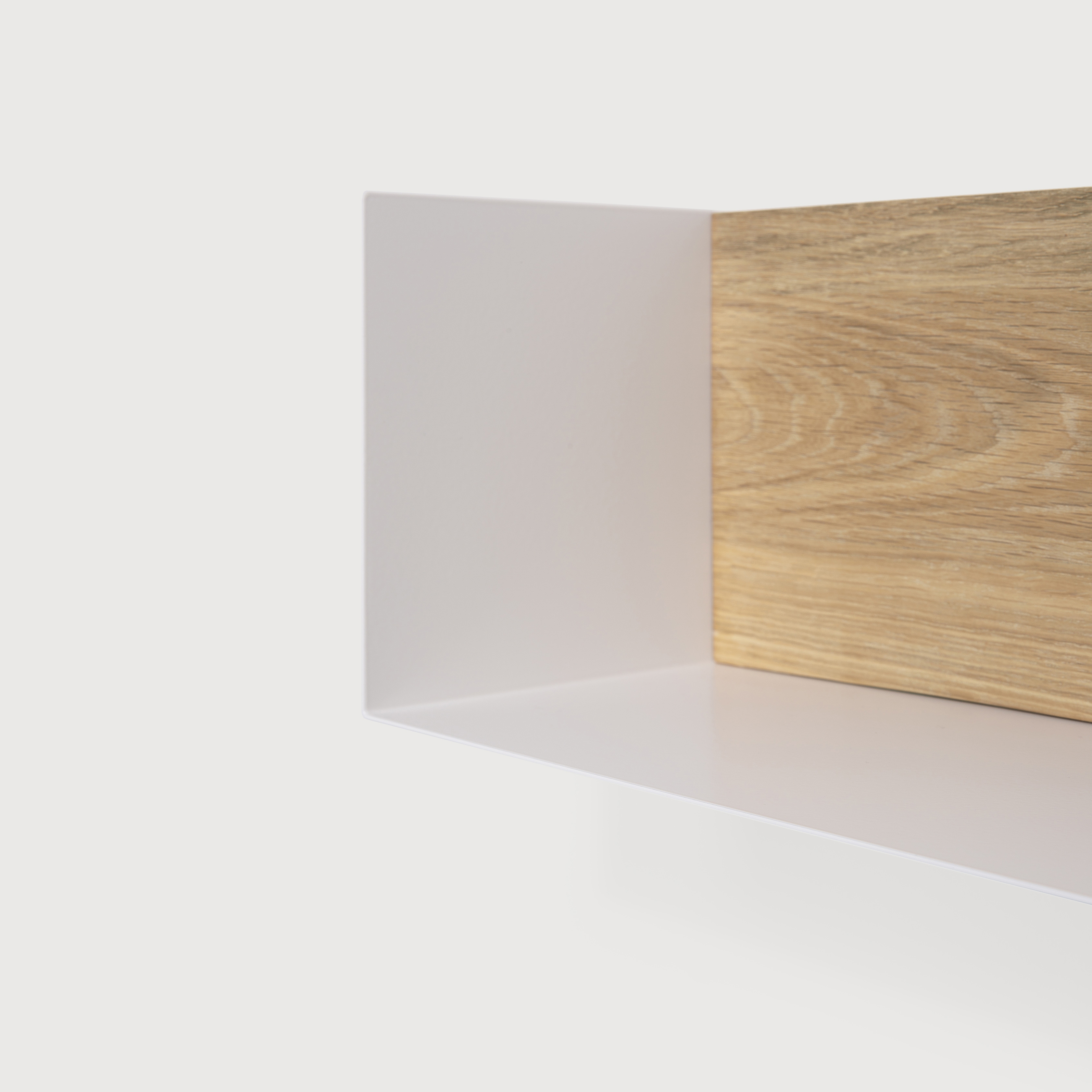 Wall decor | Oak U shelf - M - white