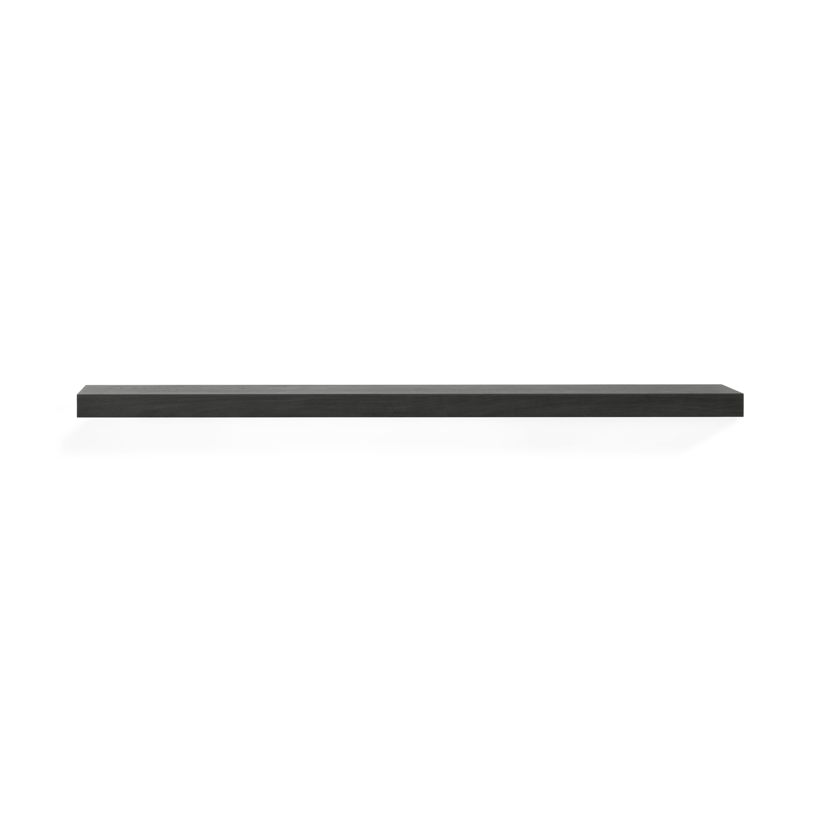 Wall decor | Oak black wall shelf - varnished
