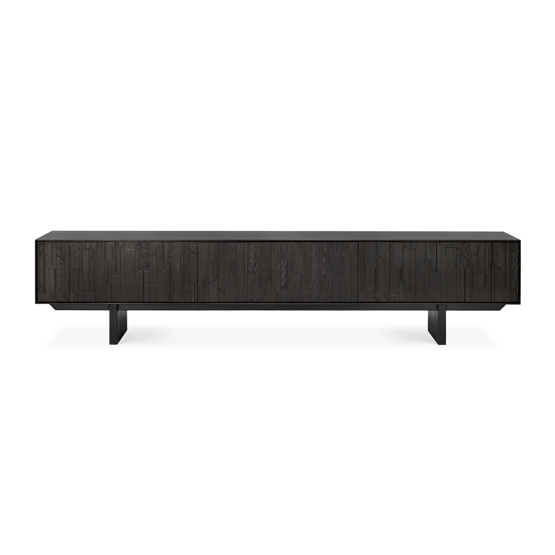 Produkt Mosaic | Teak TV cupboard - 1 flip-down door - 2 drawers - varnished des Herstellers Ethnicraft anzeigen