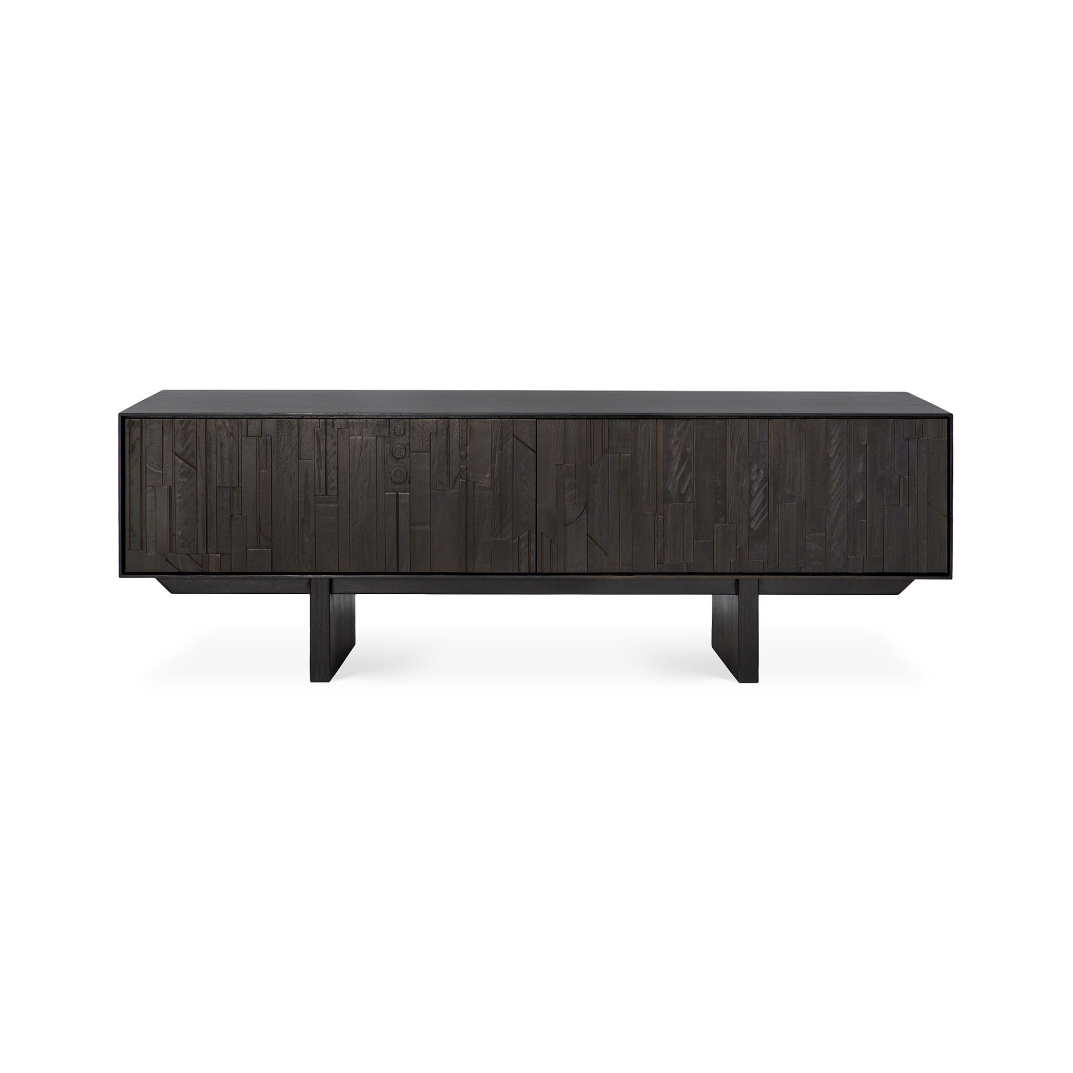 Produkt Mosaic | Teak TV cupboard - 1 flip-down door - 1 drawer - varnished des Herstellers Ethnicraft anzeigen