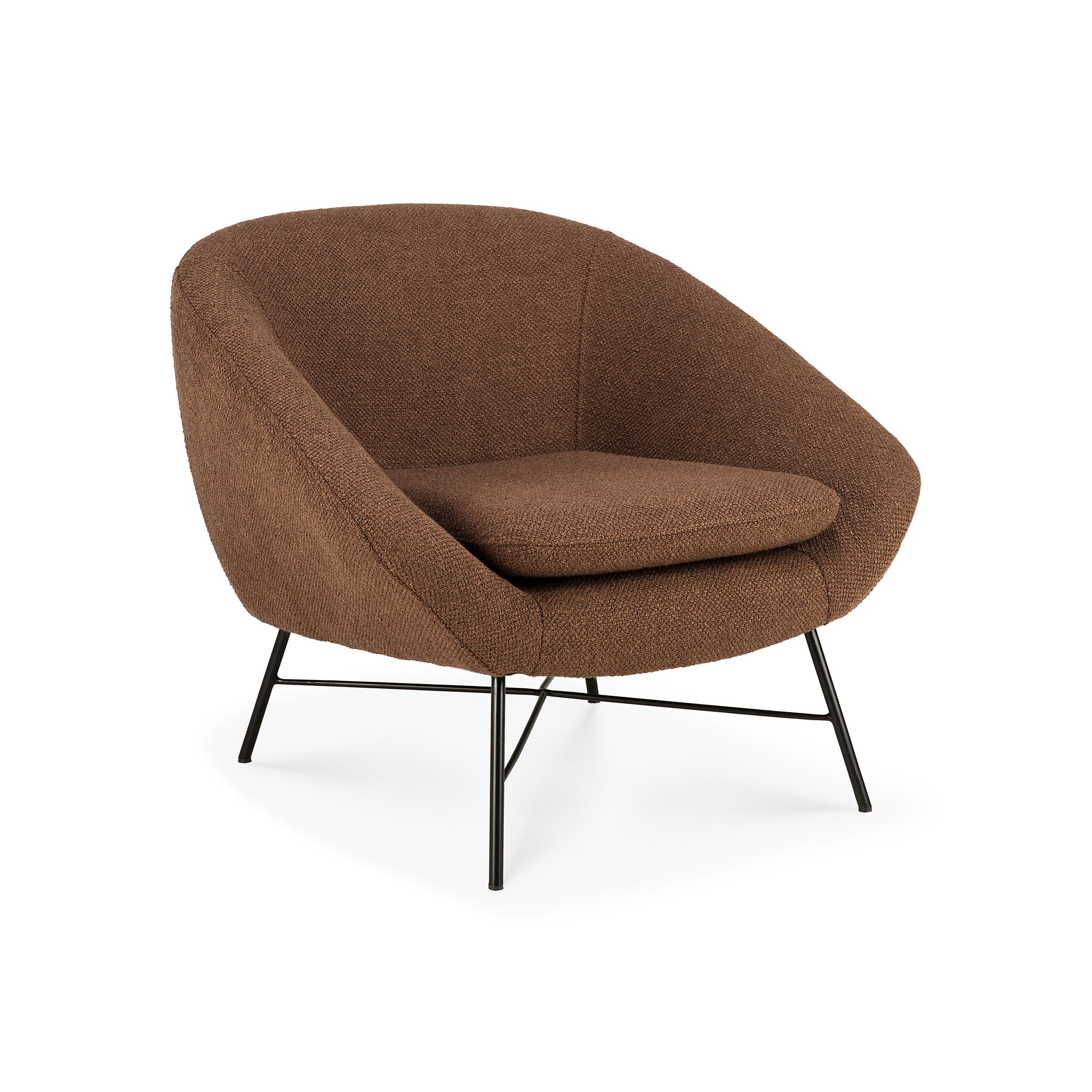 Display product Barrow | lounge chair - copper from manufacturer Ethnicraft