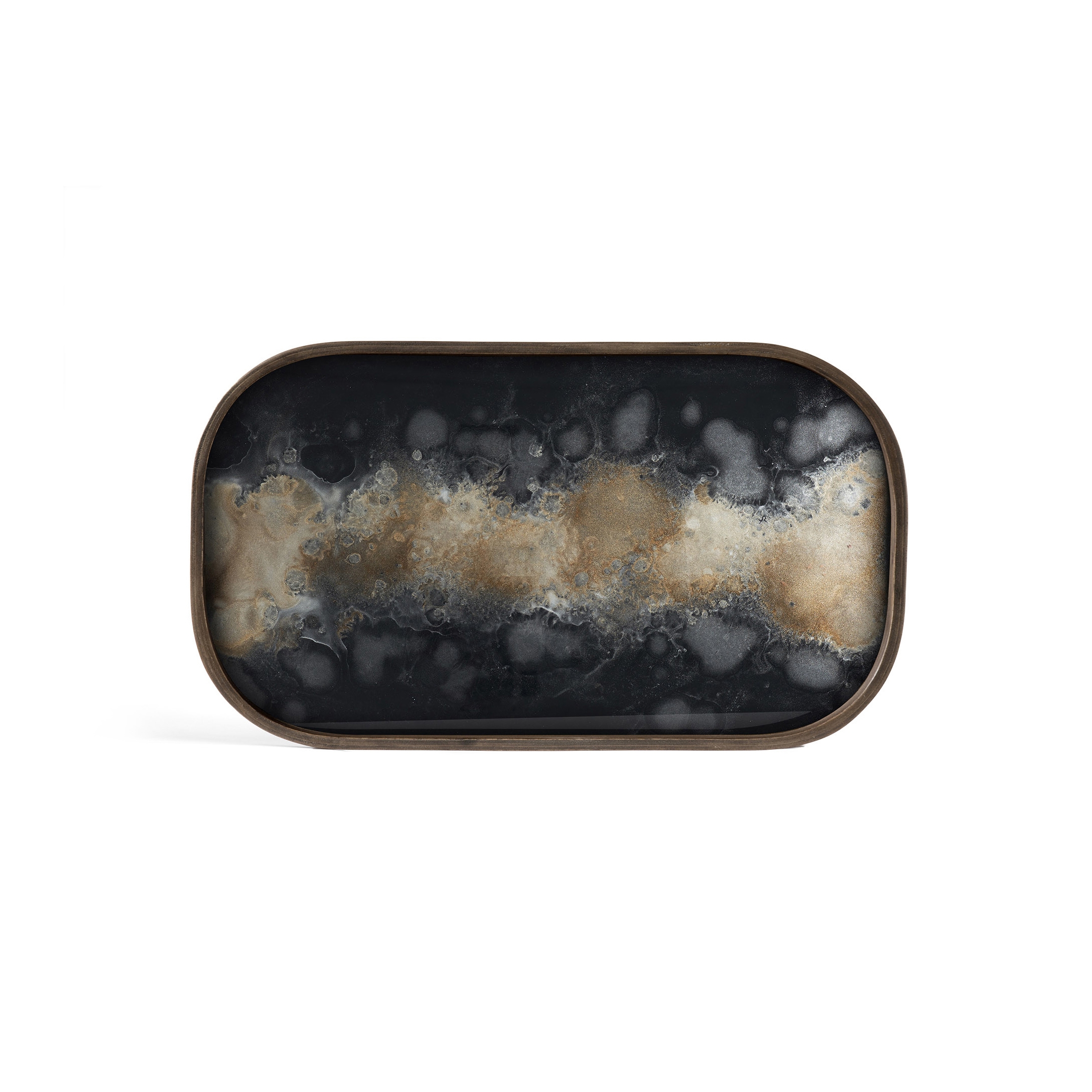 Produkt Classic tray collection | Black Organic glass valet tray - rectangular - L des Herstellers Ethnicraft anzeigen