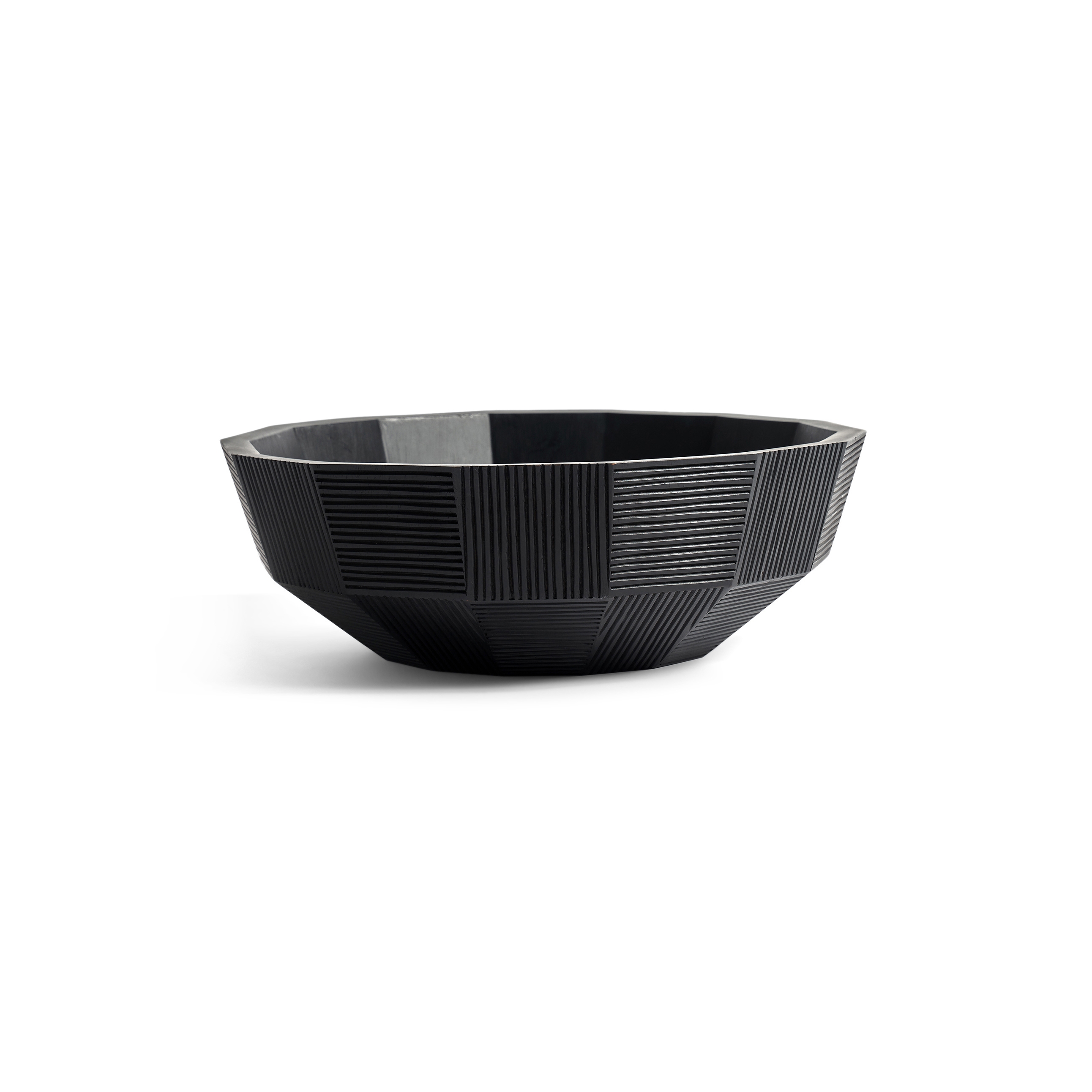 Mostra il prodotto Bowls & Boards | Black Striped bowl - mahogany del produttore Ethnicraft