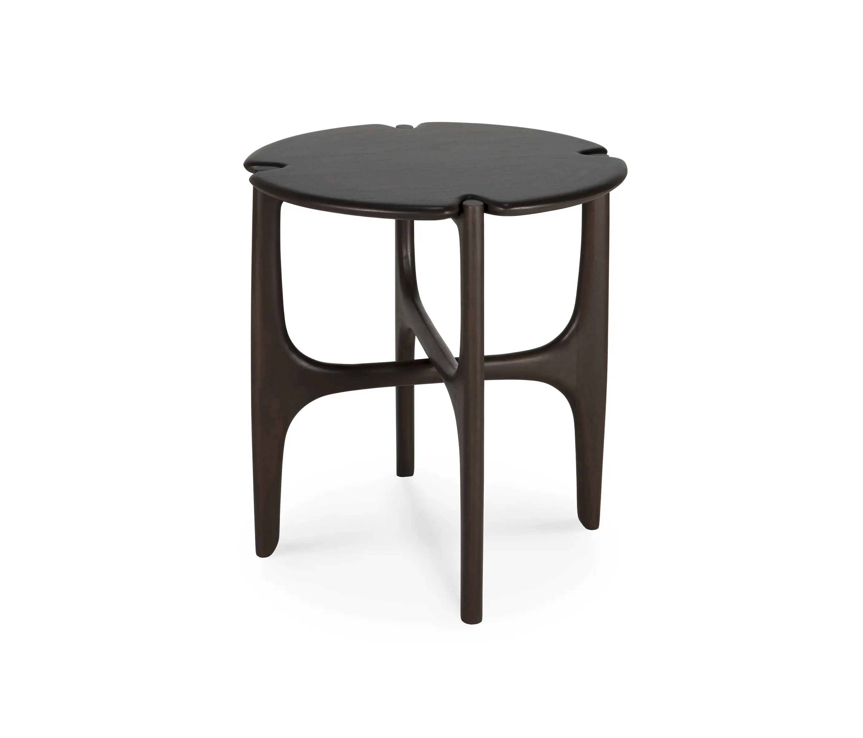 Ethnicraft - PI | Mahogany dark brown side table - varnished
