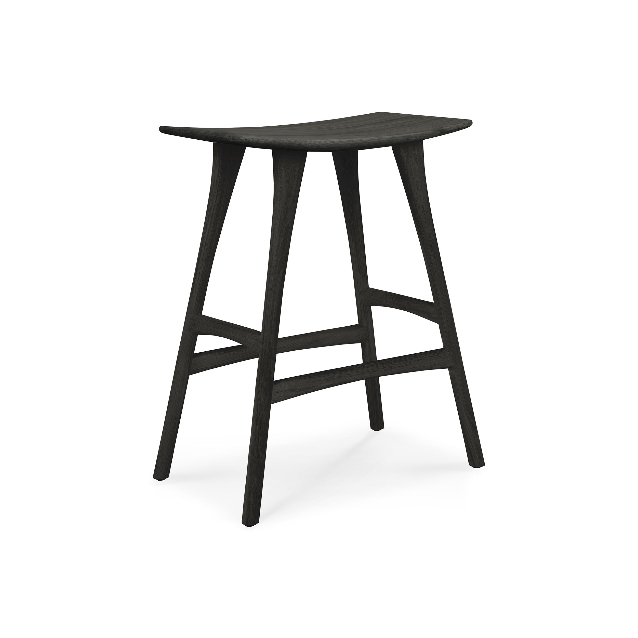 Osso | Oak black counter stool - varnished