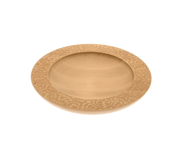 Alessi MW24 Dressed In Wood - Couvercle En PMMA Avec Pommeau En Bois De Hêtre