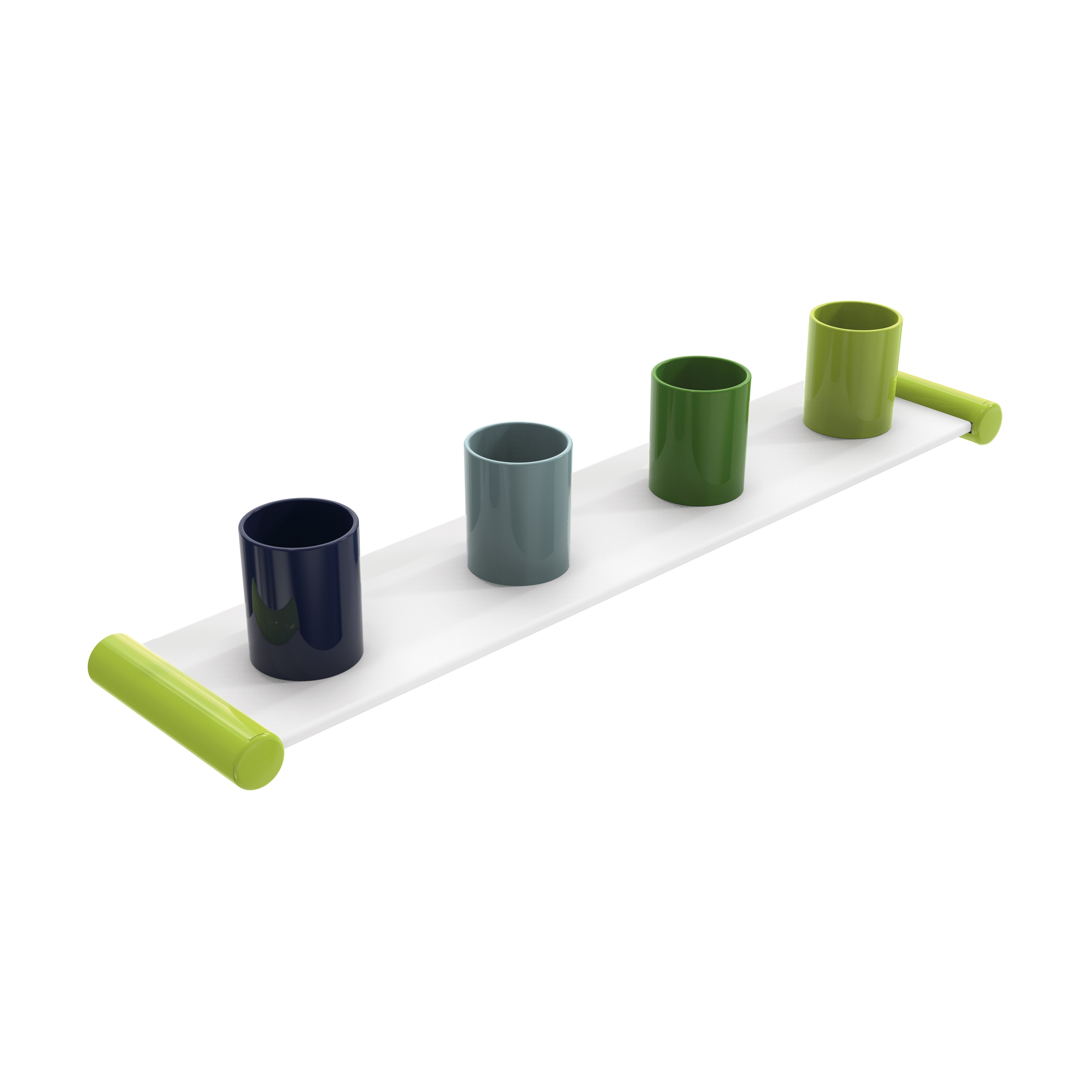 Vertoon produk Tumbler rack, 4 places van vervaardiger HEWI