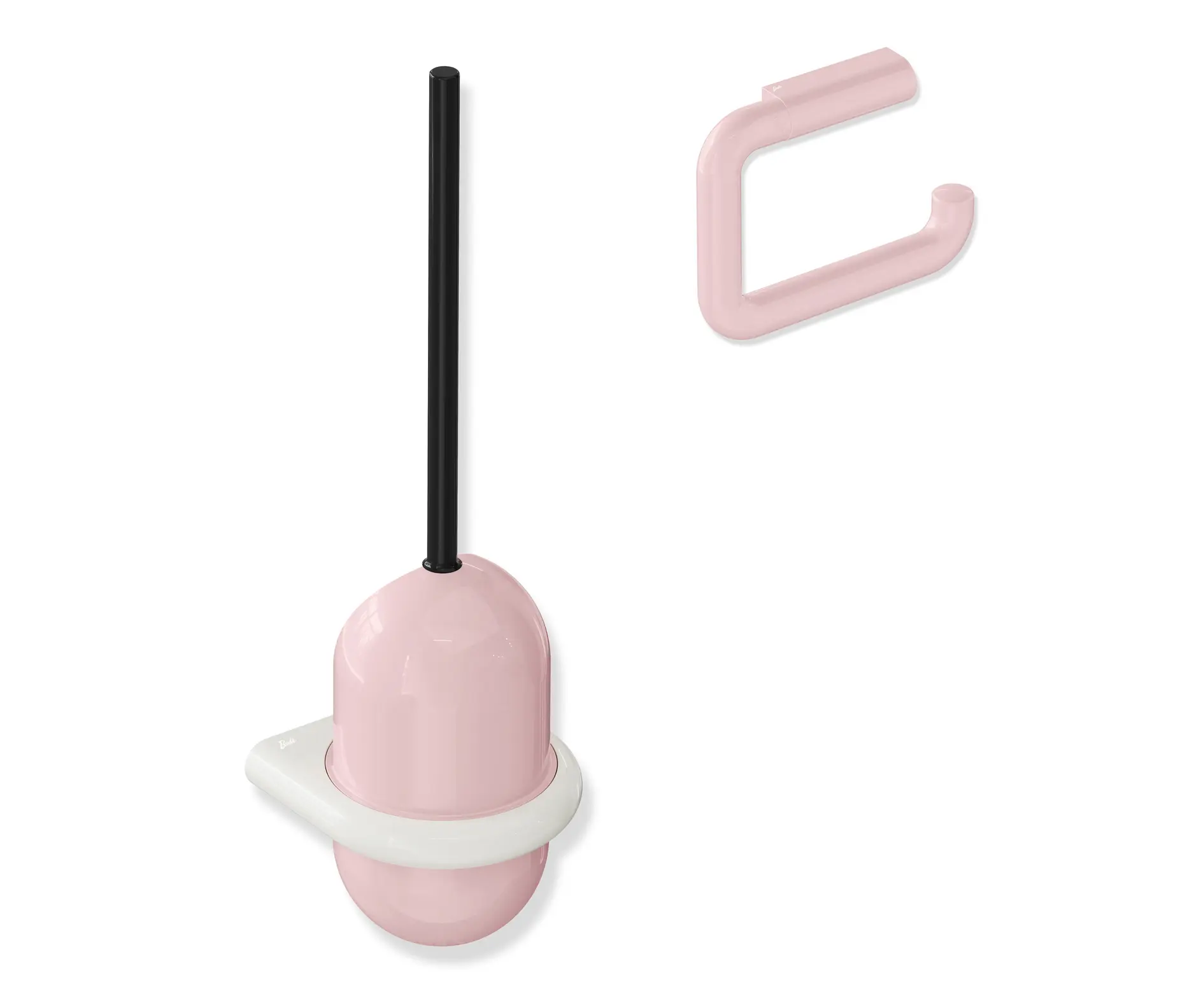 HEWI - Toilet brush unit and toilet roll holder set