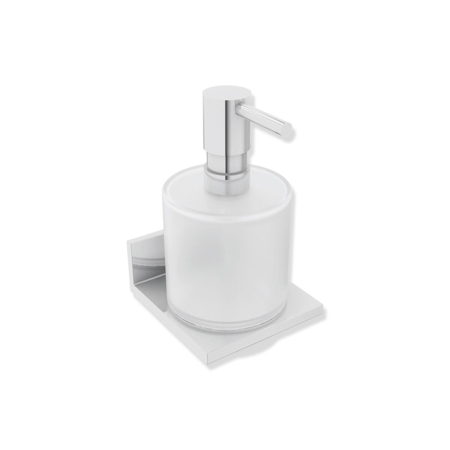 Soap or disinfectant dispenser with holder