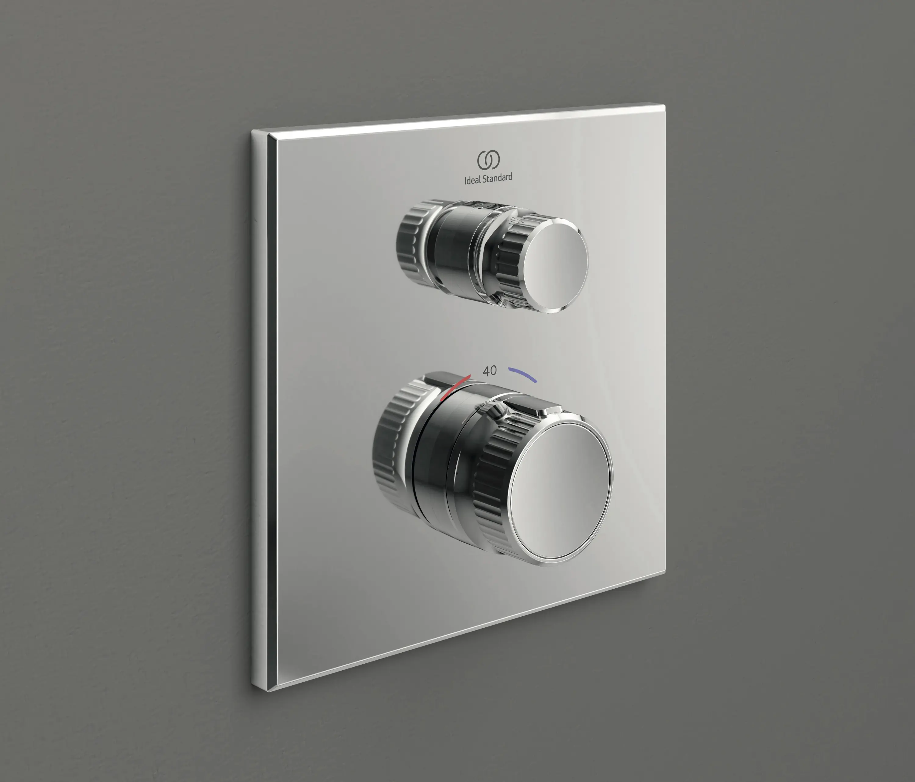 Ideal Standard - Ceratherm Navigo Brausemischer eckig