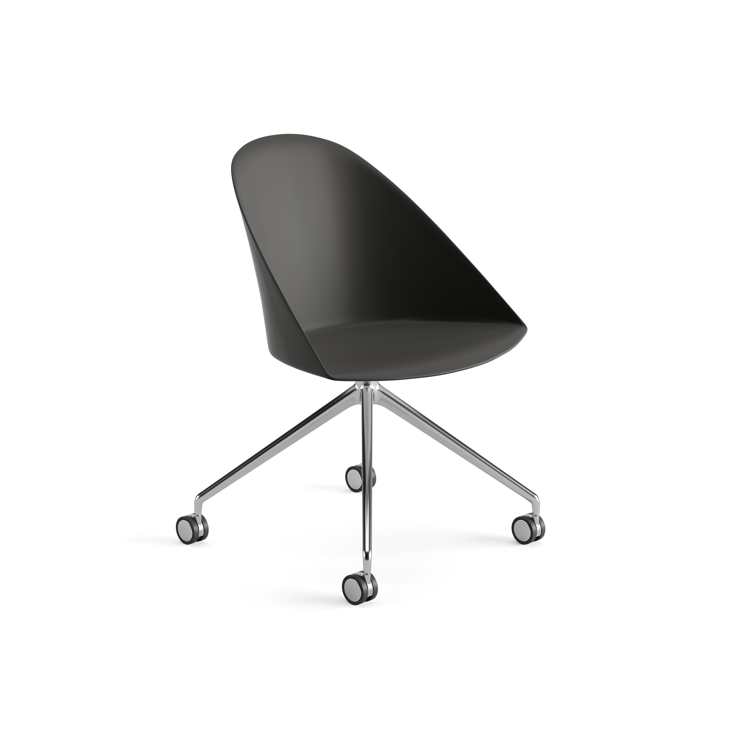 CHAIRS - TRESTLE BASE ON CASTORS