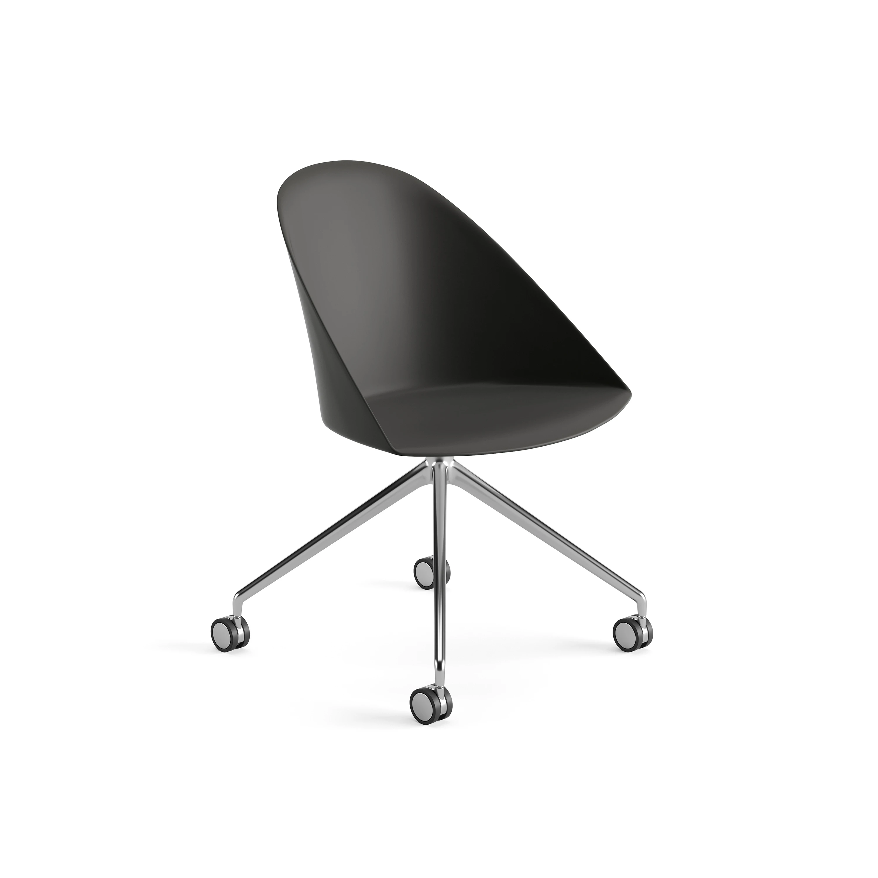 CHAIRS - TRESTLE BASE ON CASTORS