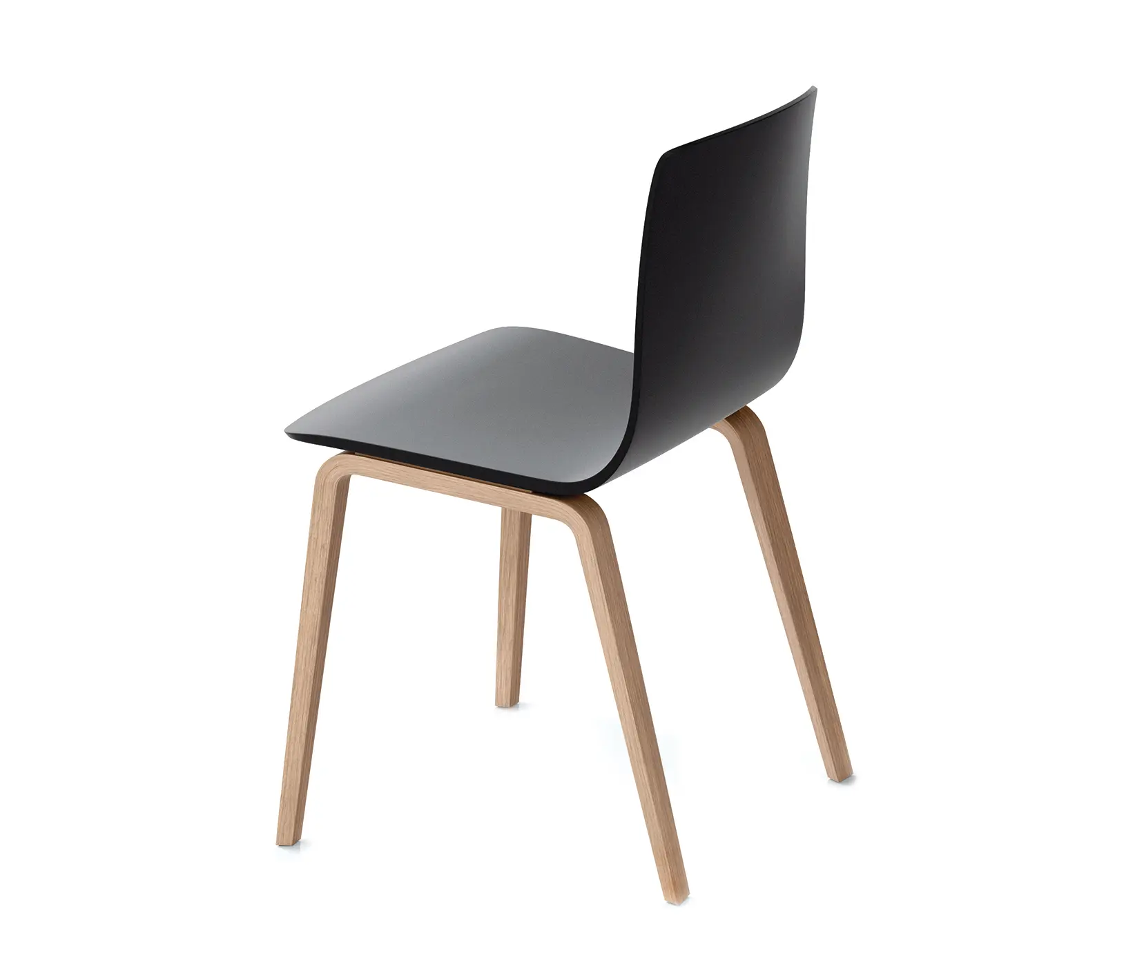 Arper - Aava - 4 wood legs, plastic