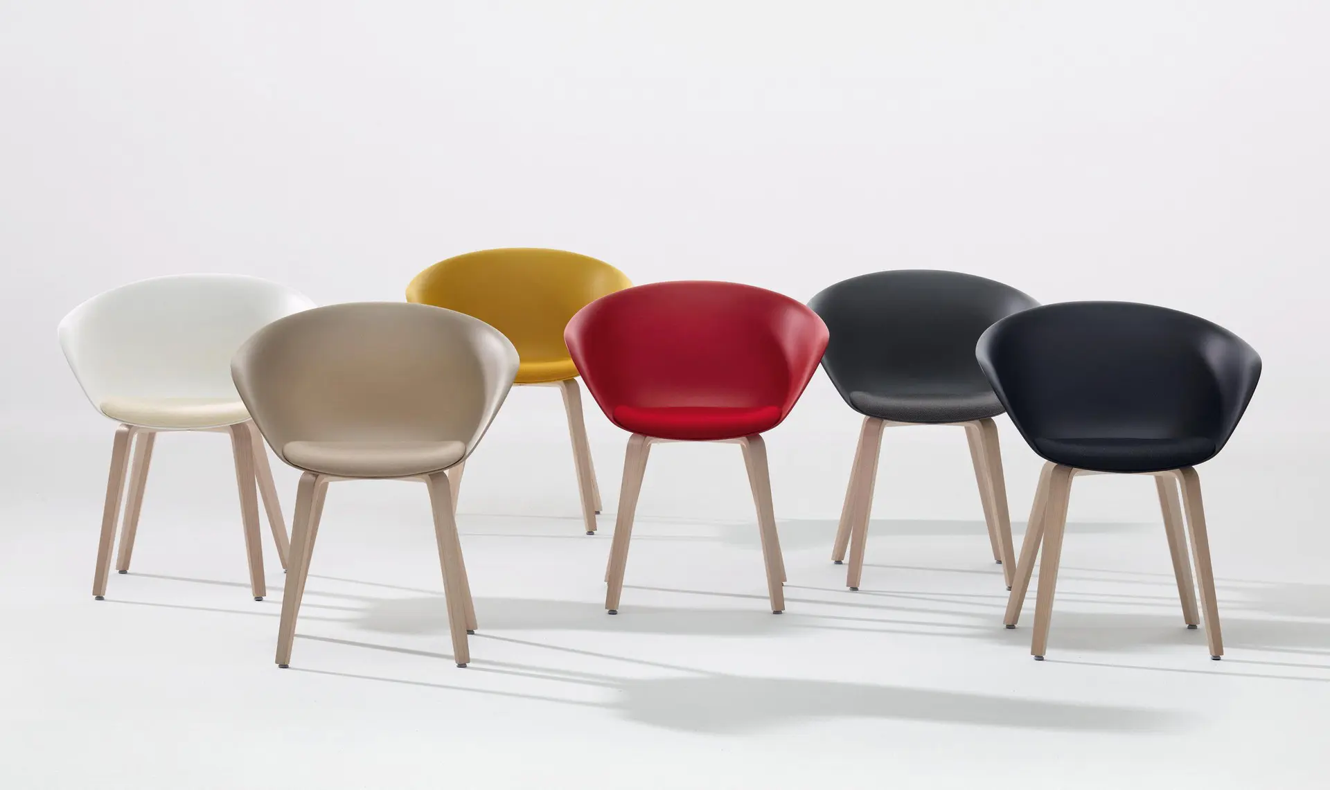 Arper - Duna 02 - 4 gambe legno