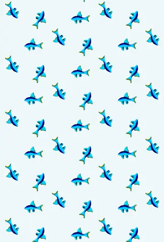 Berlintapete - Nr. 1207 | Bluefish