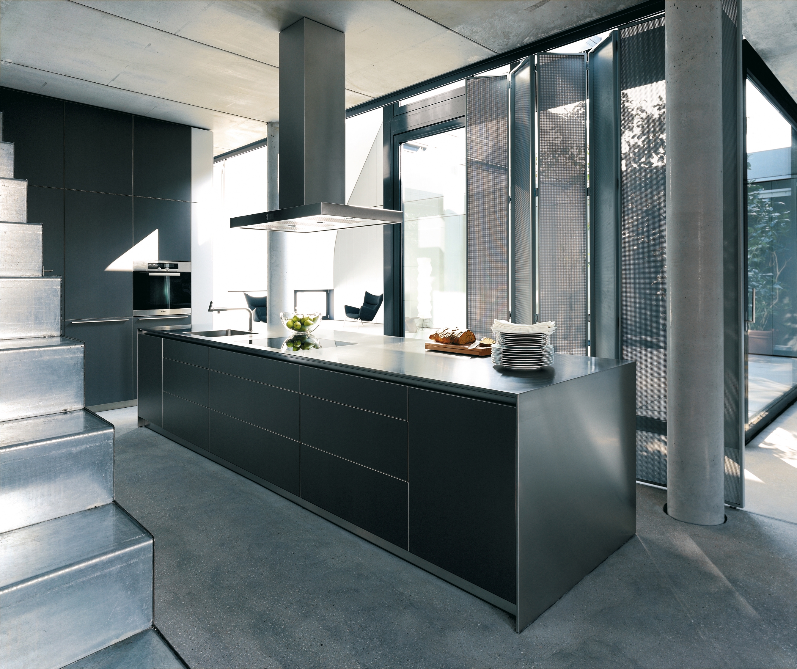 Display product bulthaup b3 monoblock in stainless steel from manufacturer bulthaup