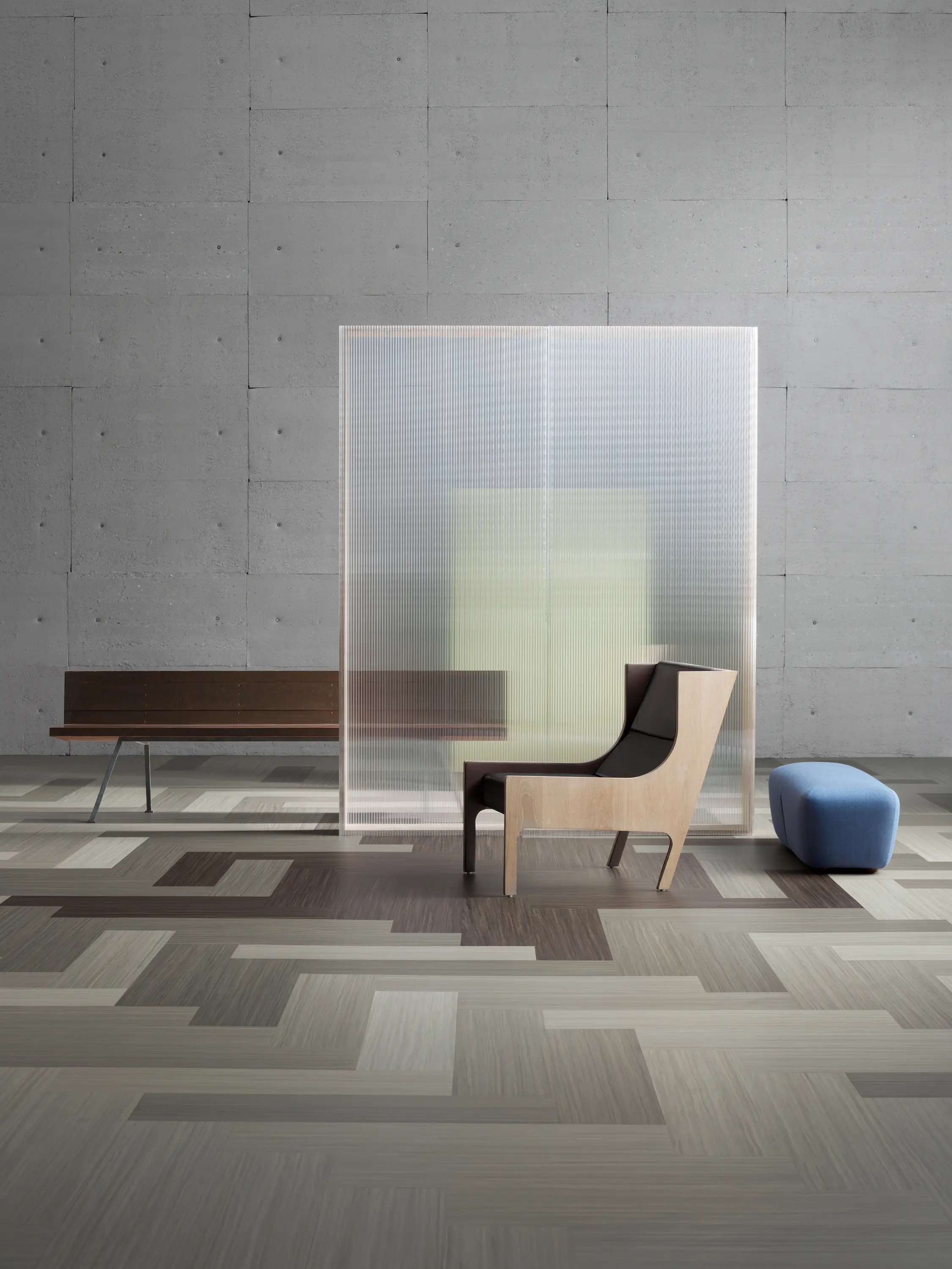 Forbo Flooring - Marmoleum Striato sliding glacier