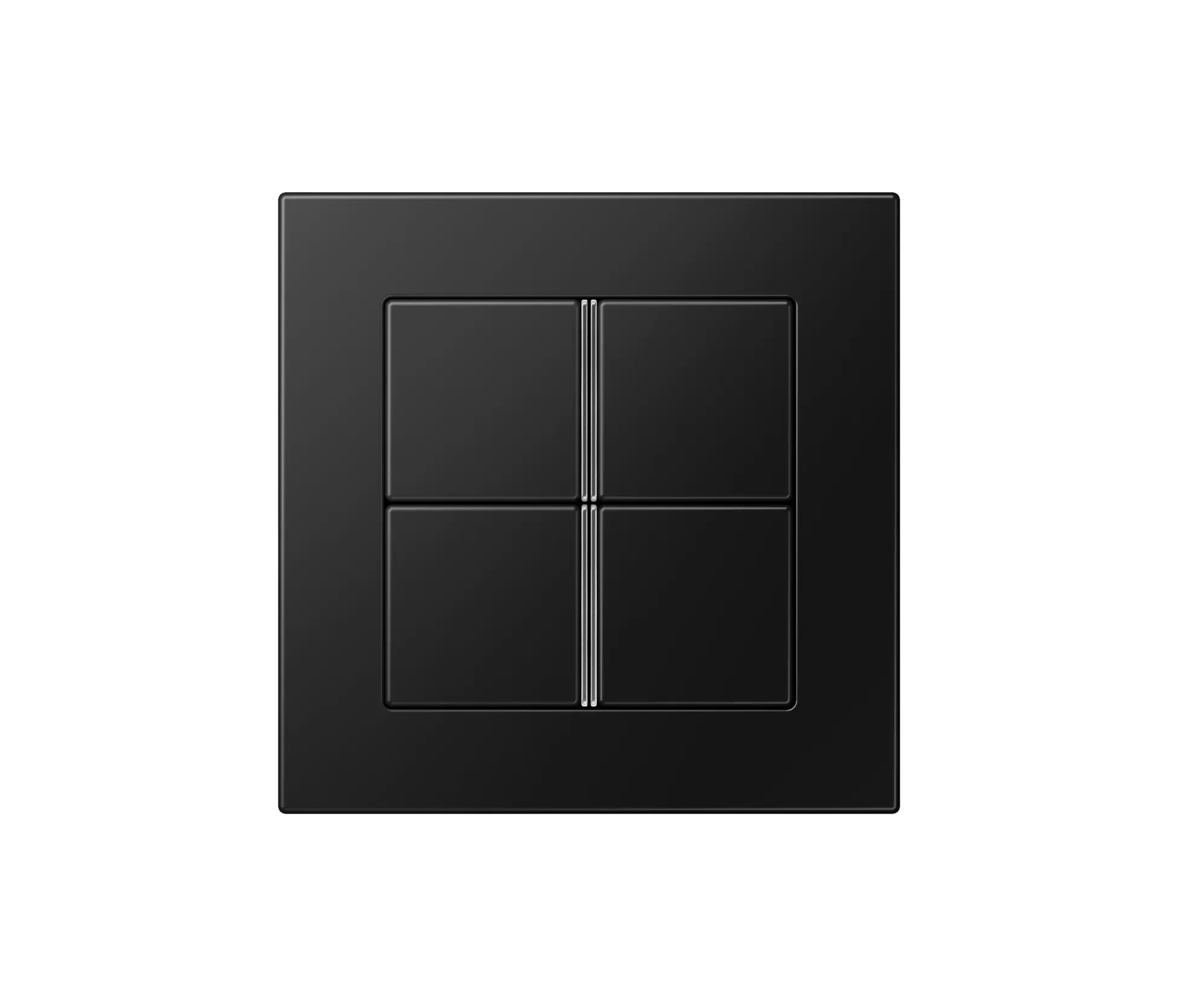 JUNG - A 550 | F40 Push-button sensor 4-gang matt graphite black